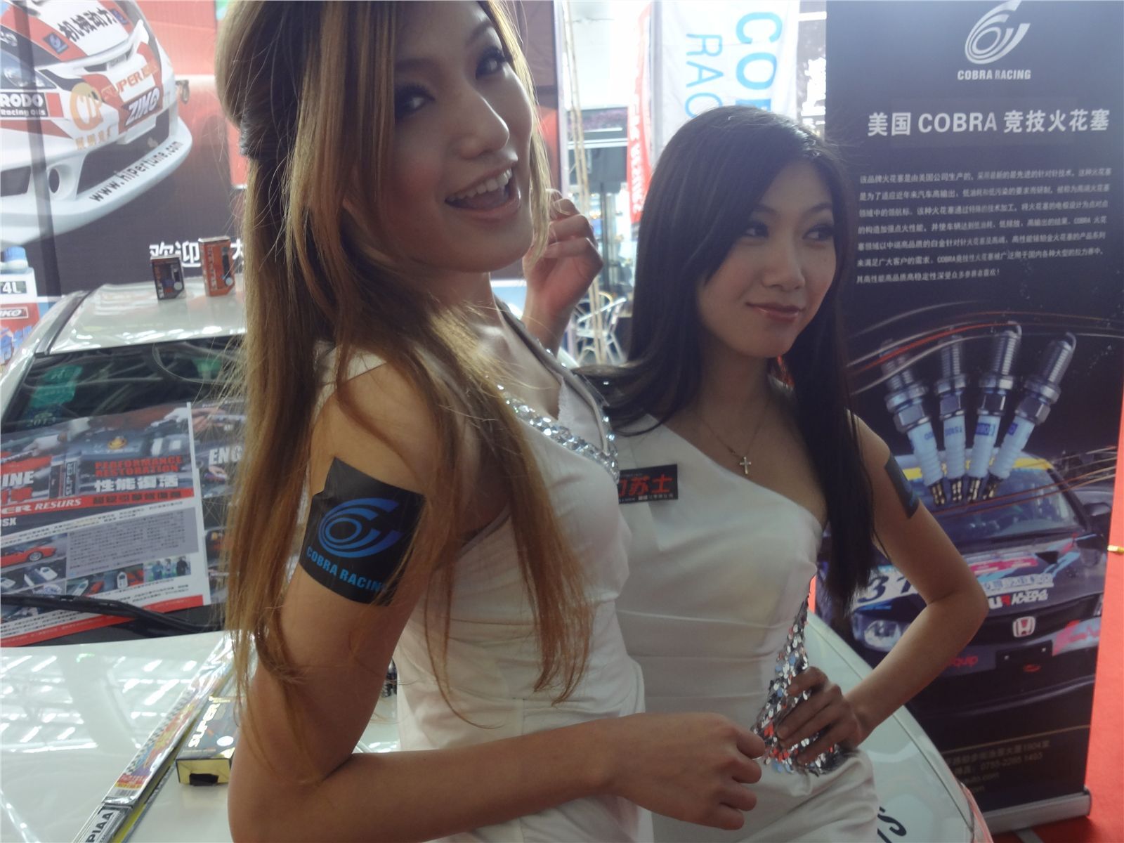 NO0132012广州改装车展车模 NO014　美腿模特性感美女