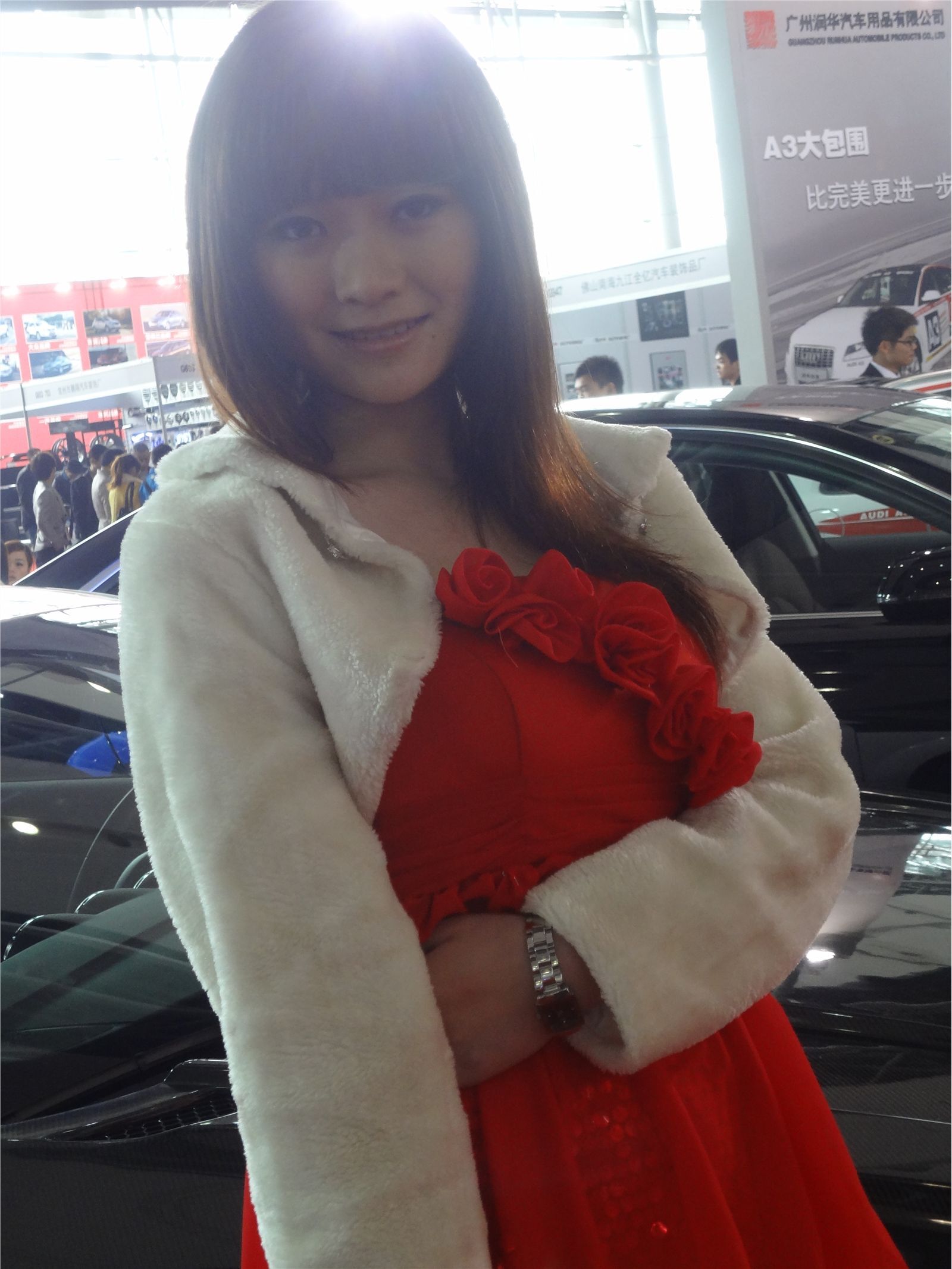 广州改装车展车模　车模特外拍写真　性感图片