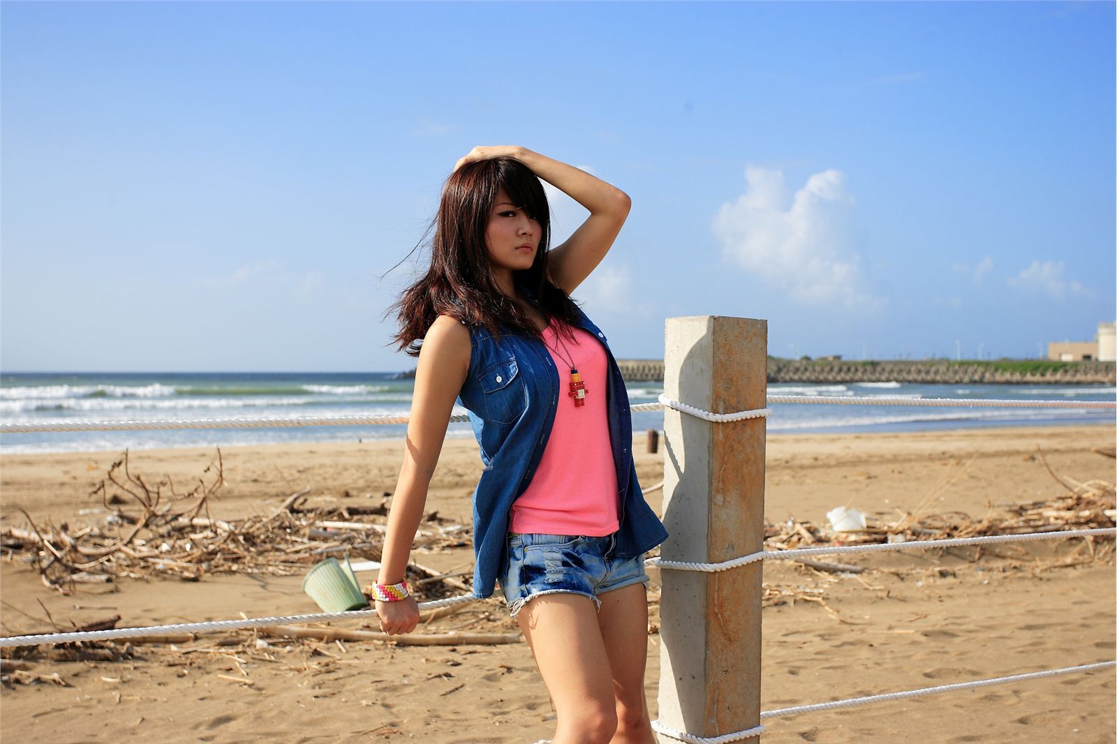 2012廷廷夕陽壓光@沙崙海水浴場　国产写真美女唯美图片