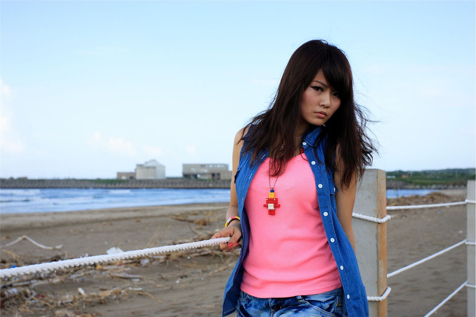 2012廷廷夕陽壓光@沙崙海水浴場　国产写真美女唯美图片