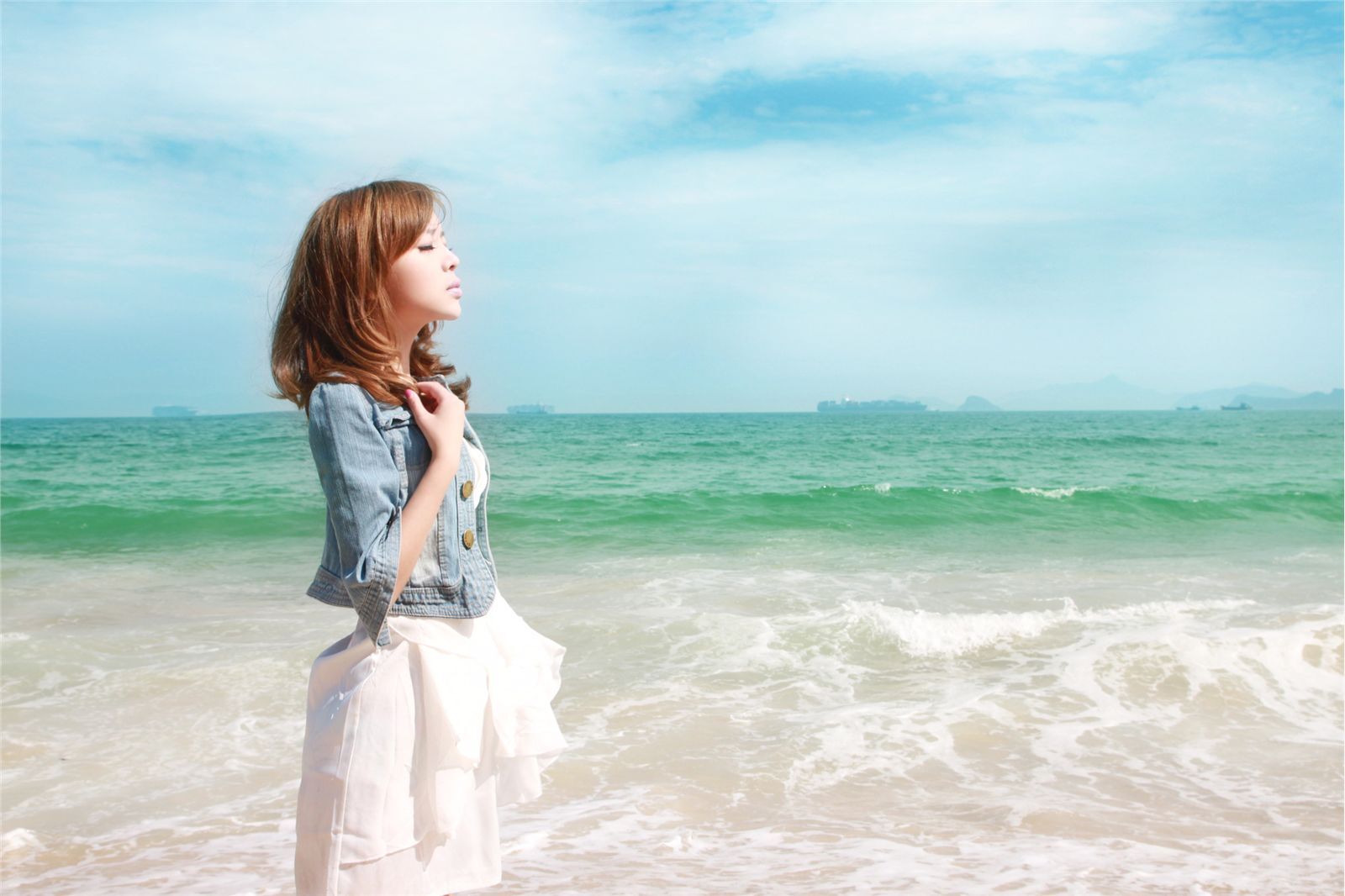 90后氧气美女 裴紫绮 马尔代夫写真 国产原创美女图片 美女新人