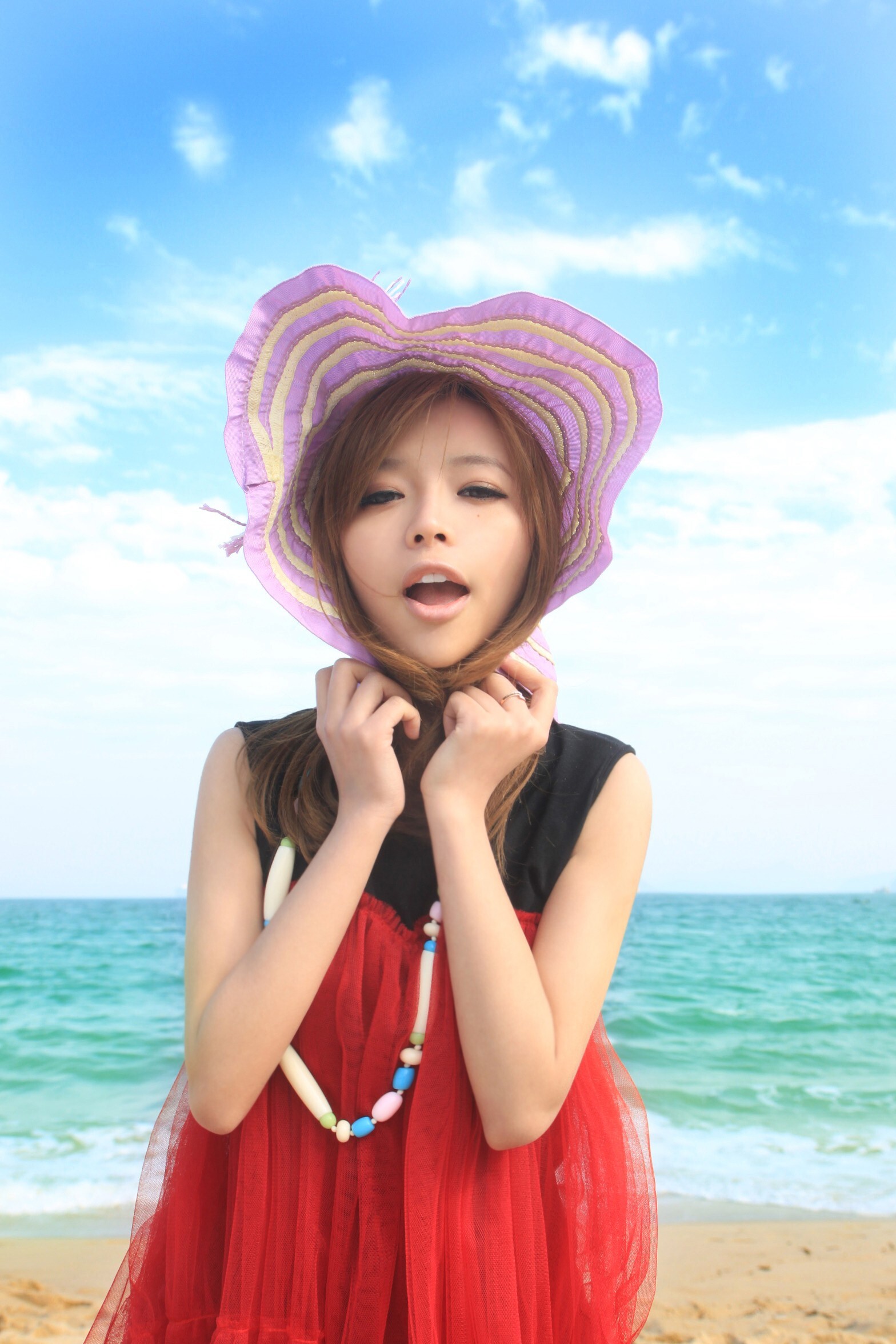 90后氧气美女 裴紫绮 马尔代夫写真 国产原创美女图片 美女新人