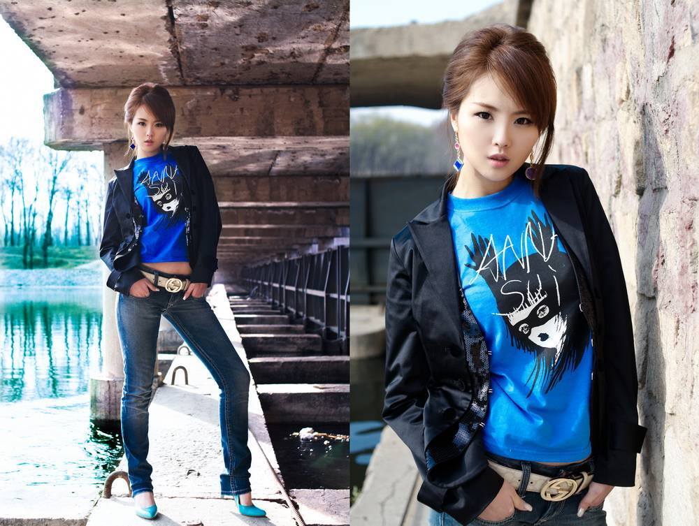 水库花园树林模特奇奇