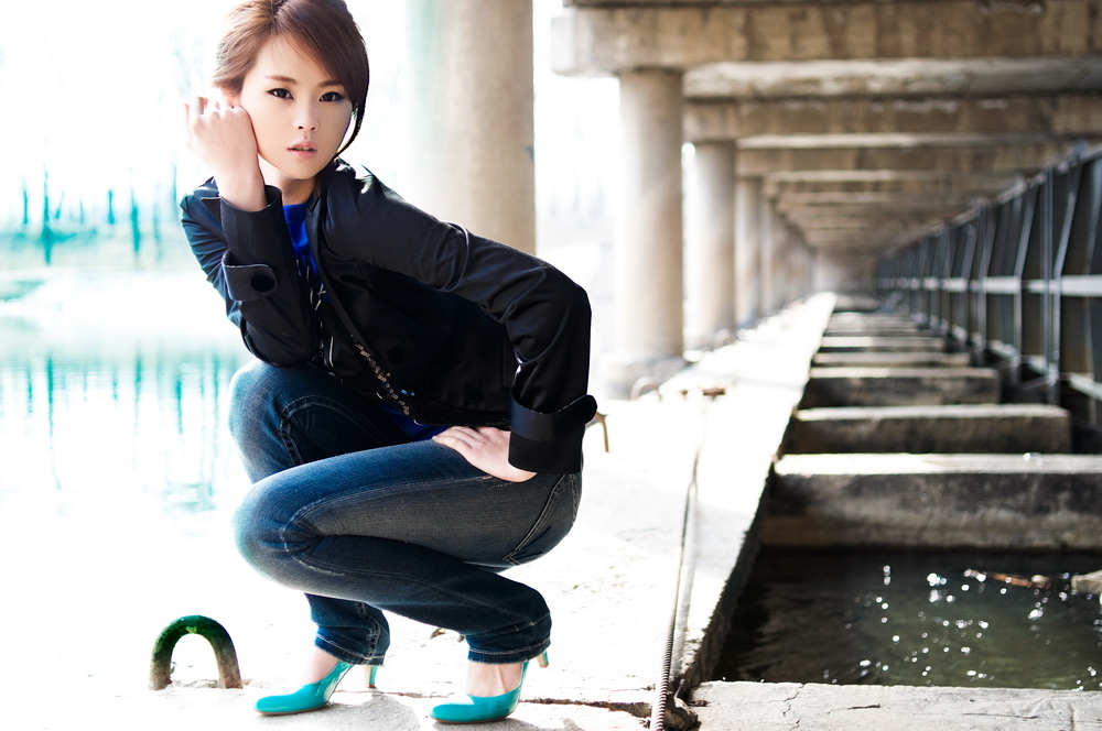 水库花园树林模特奇奇