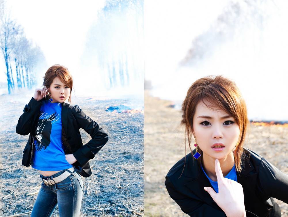 水库花园树林模特奇奇