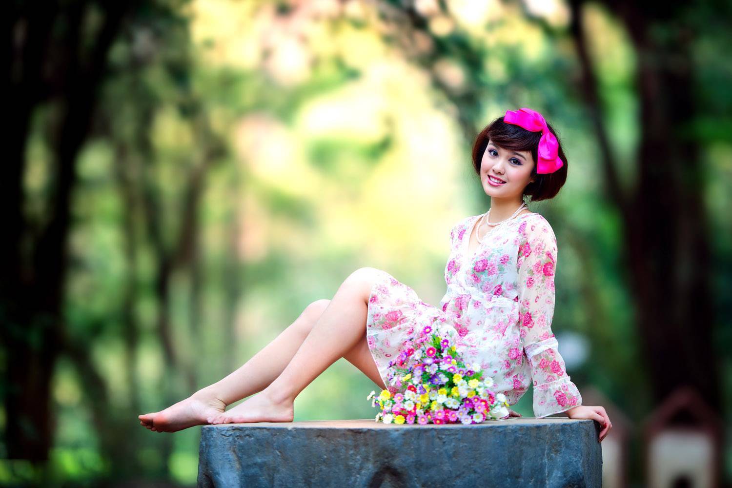 清新美女模特尹芝外拍 性感模特美女套图