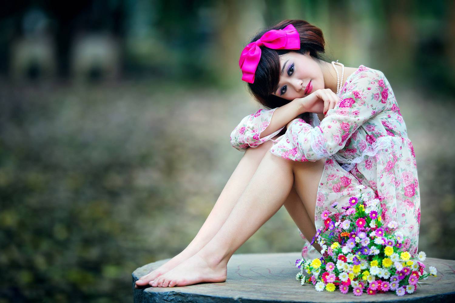 清新美女模特尹芝外拍 性感模特美女套图