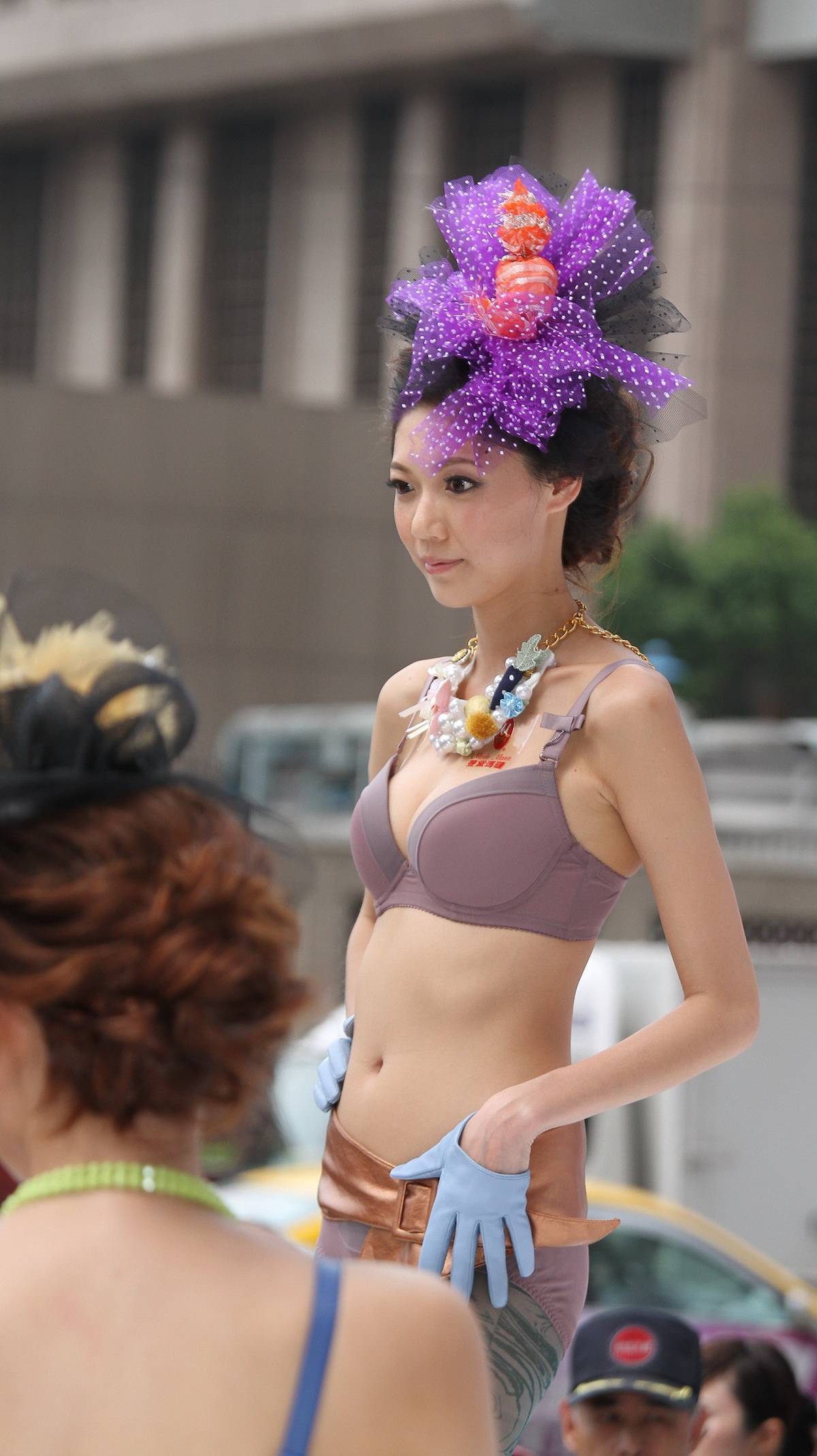 台北新光站前內衣秀 模特套图打包