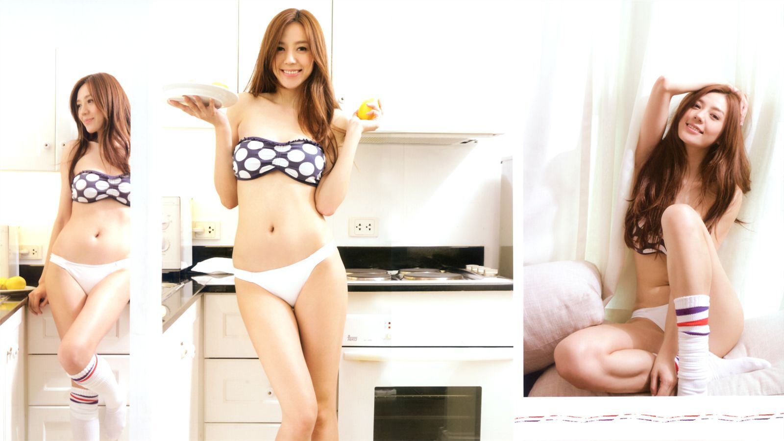 超级模特周韦彤尽显妩媚风情