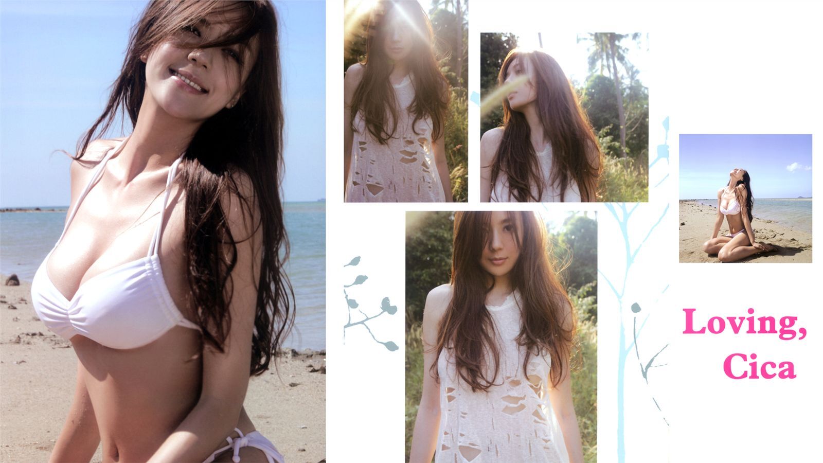 超级模特周韦彤尽显妩媚风情