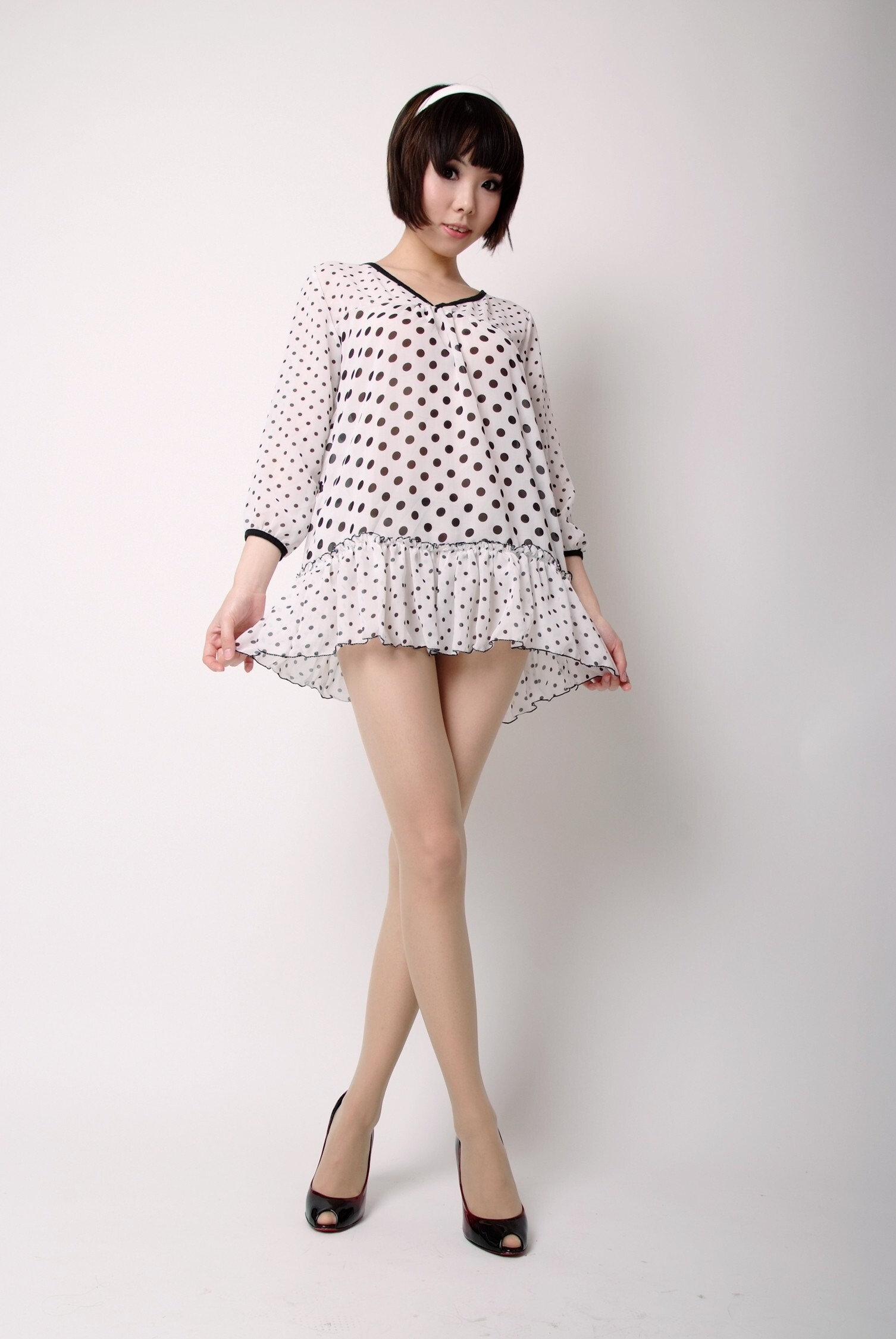 [拍美VIP]小希 白衣美人 秋月 银衣红纱 小夜 学生装 小雪花 斑点短裙