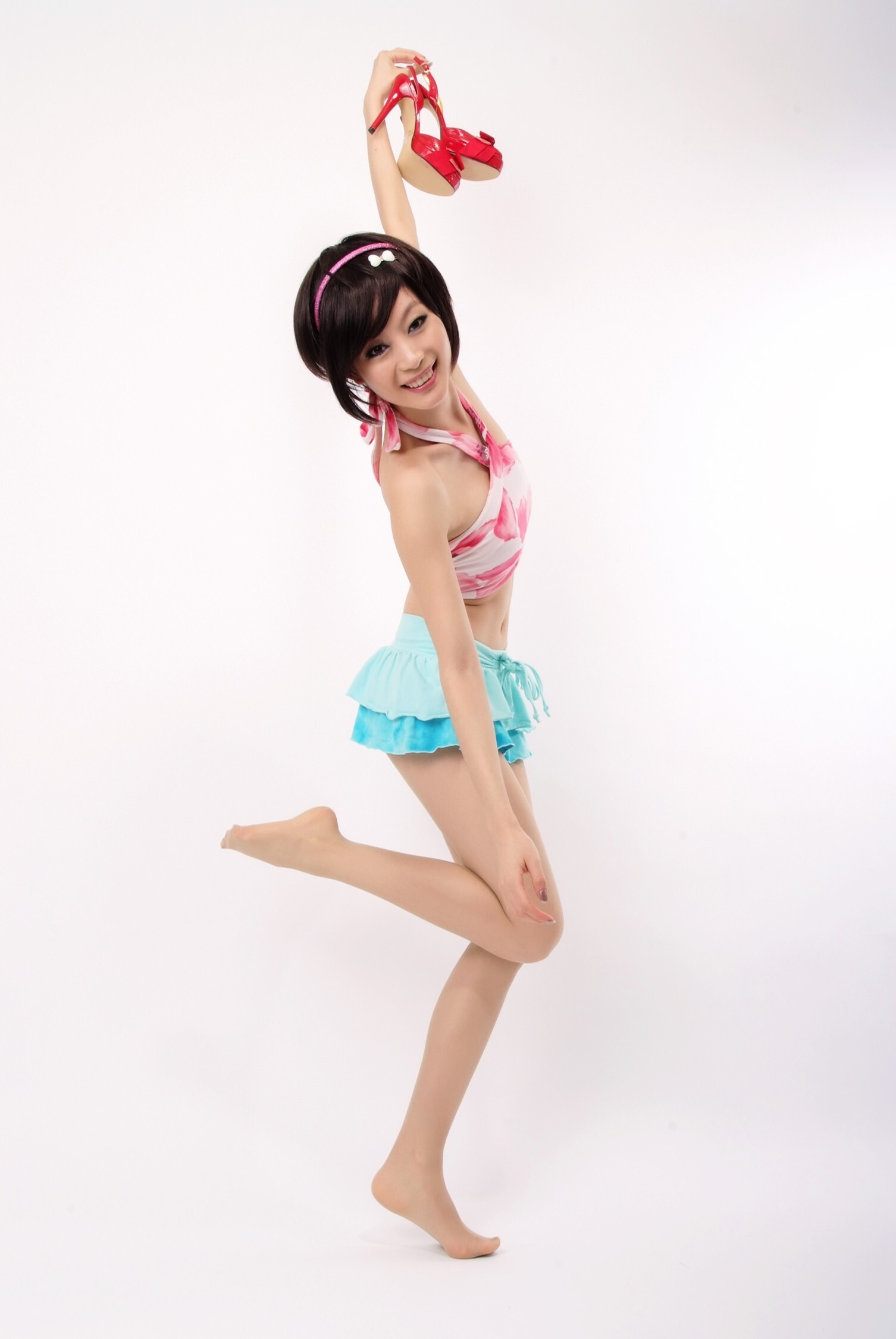 [拍美VIP] 紫轩性感睡衣 小艾红粉诱惑 佳佳白短裙 菲菲可爱女孩