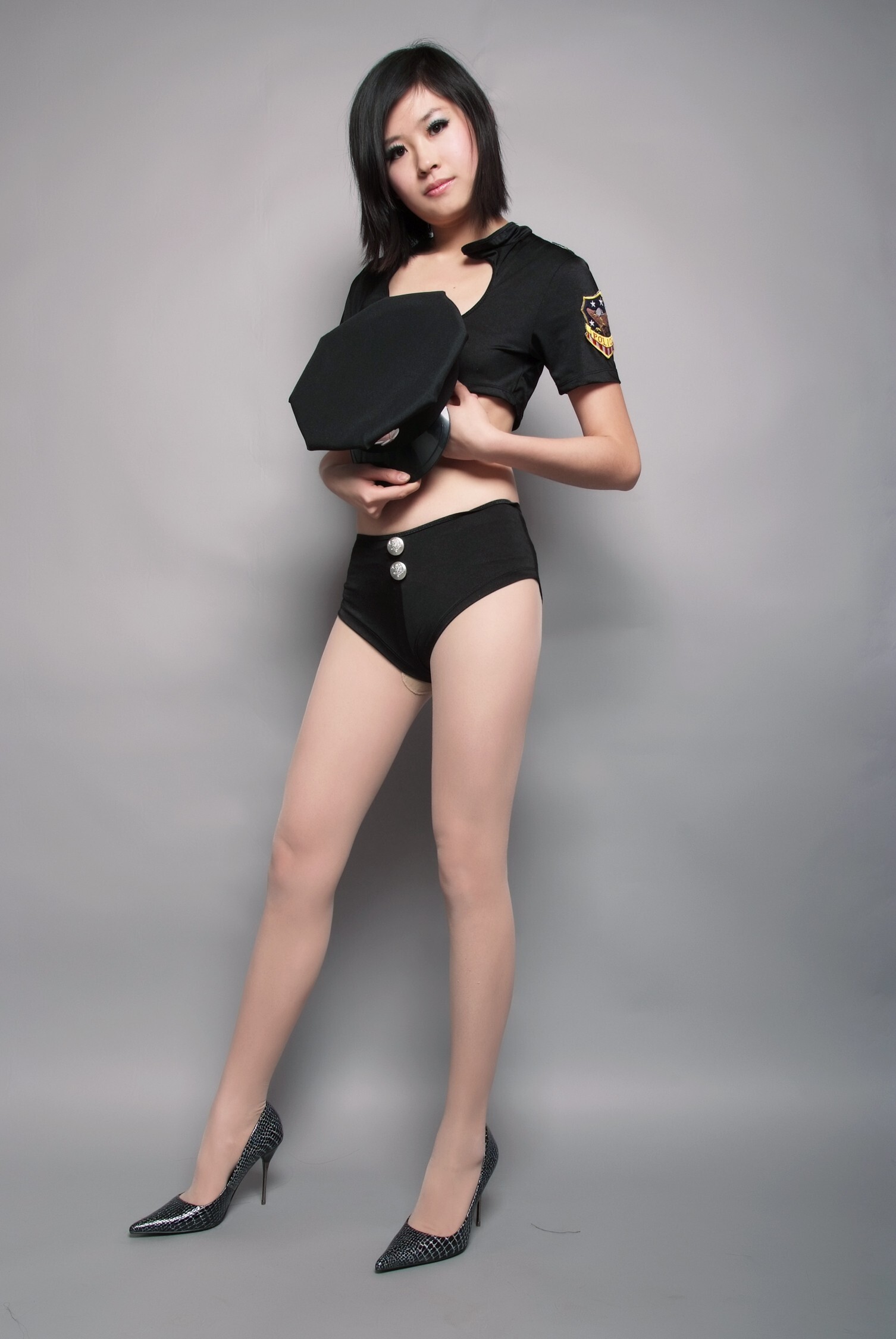 小静 办公女郎 睛天 性感女警 Marry 轻解白衣 [拍美VIP]模特写真