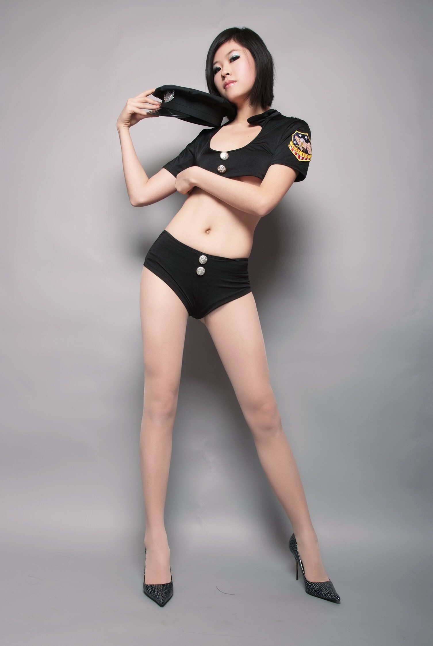 小静 办公女郎 睛天 性感女警 Marry 轻解白衣 [拍美VIP]模特写真