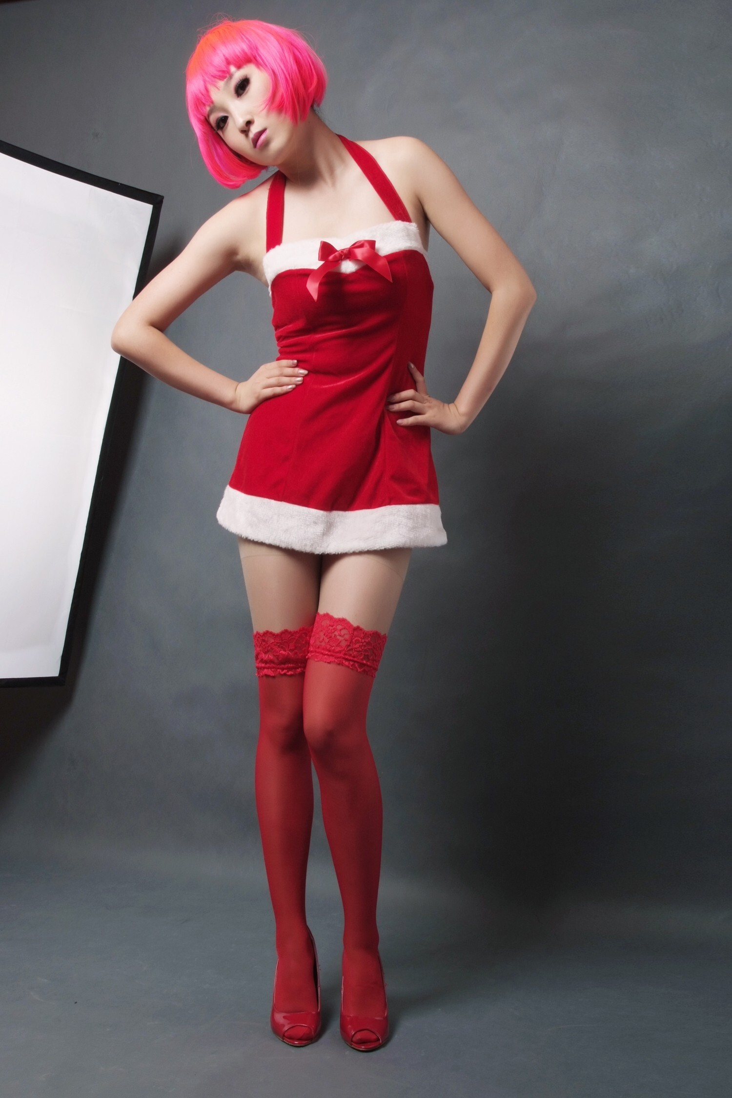 小静 圣诞美眉 喵喵热裤女郎 [拍美VIP]性感图片