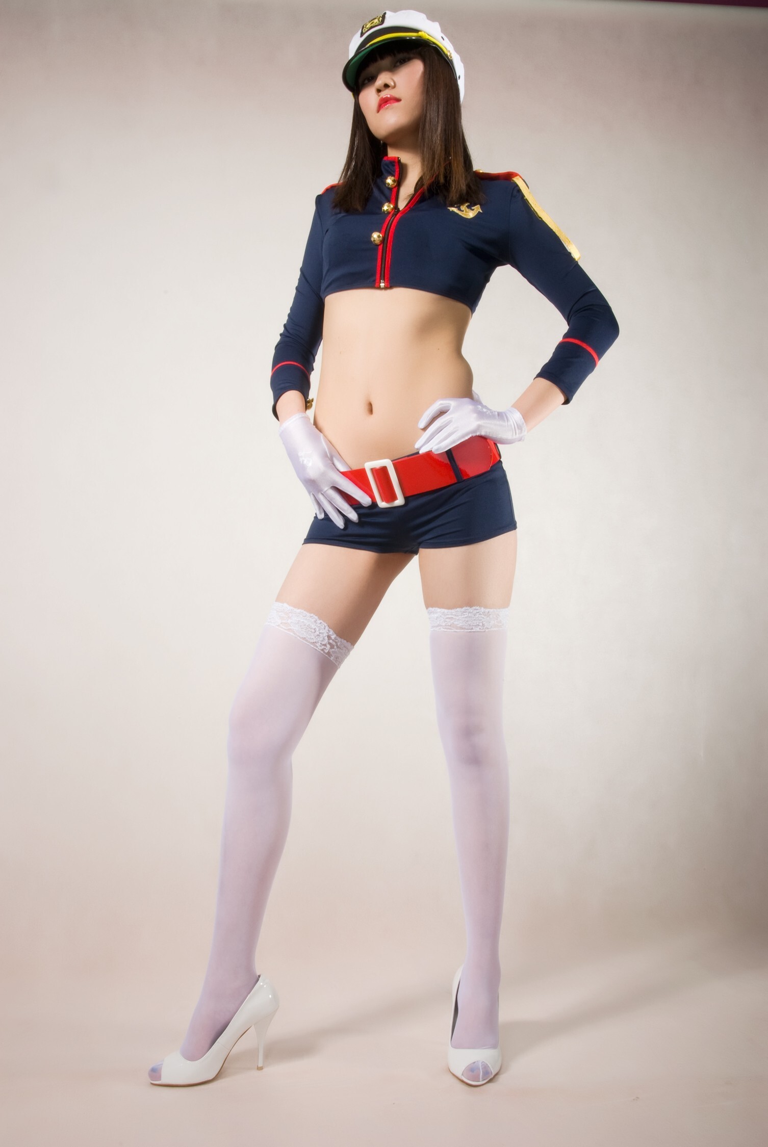 [拍美VIP]性感海军装 Vo2 佳佳 白短裙 Vo2　飞飞 白领佳人 Vo1