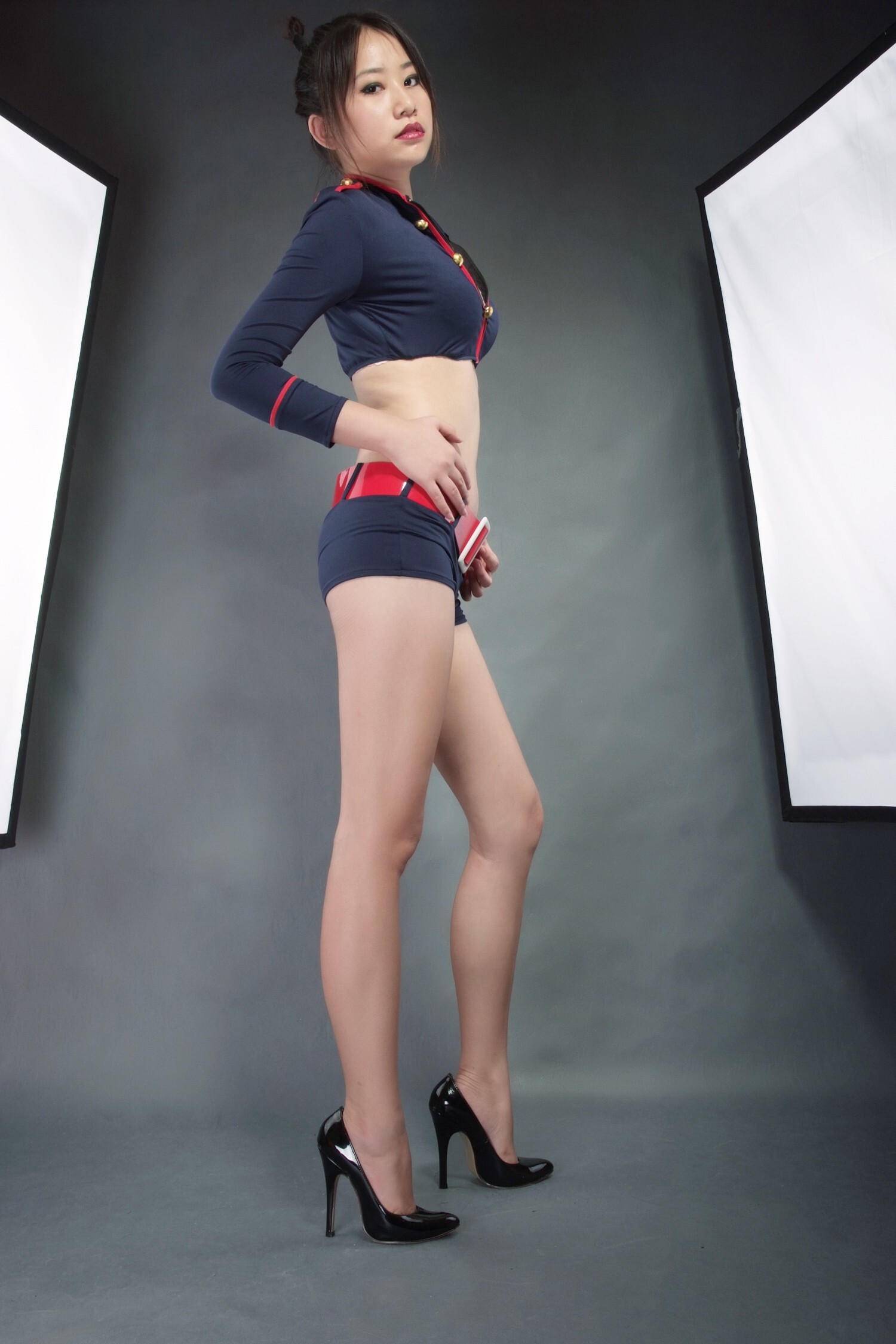 性感学生装 佳佳 白短裙 珊珊 短军装[拍美VIP]2009.10.26-28