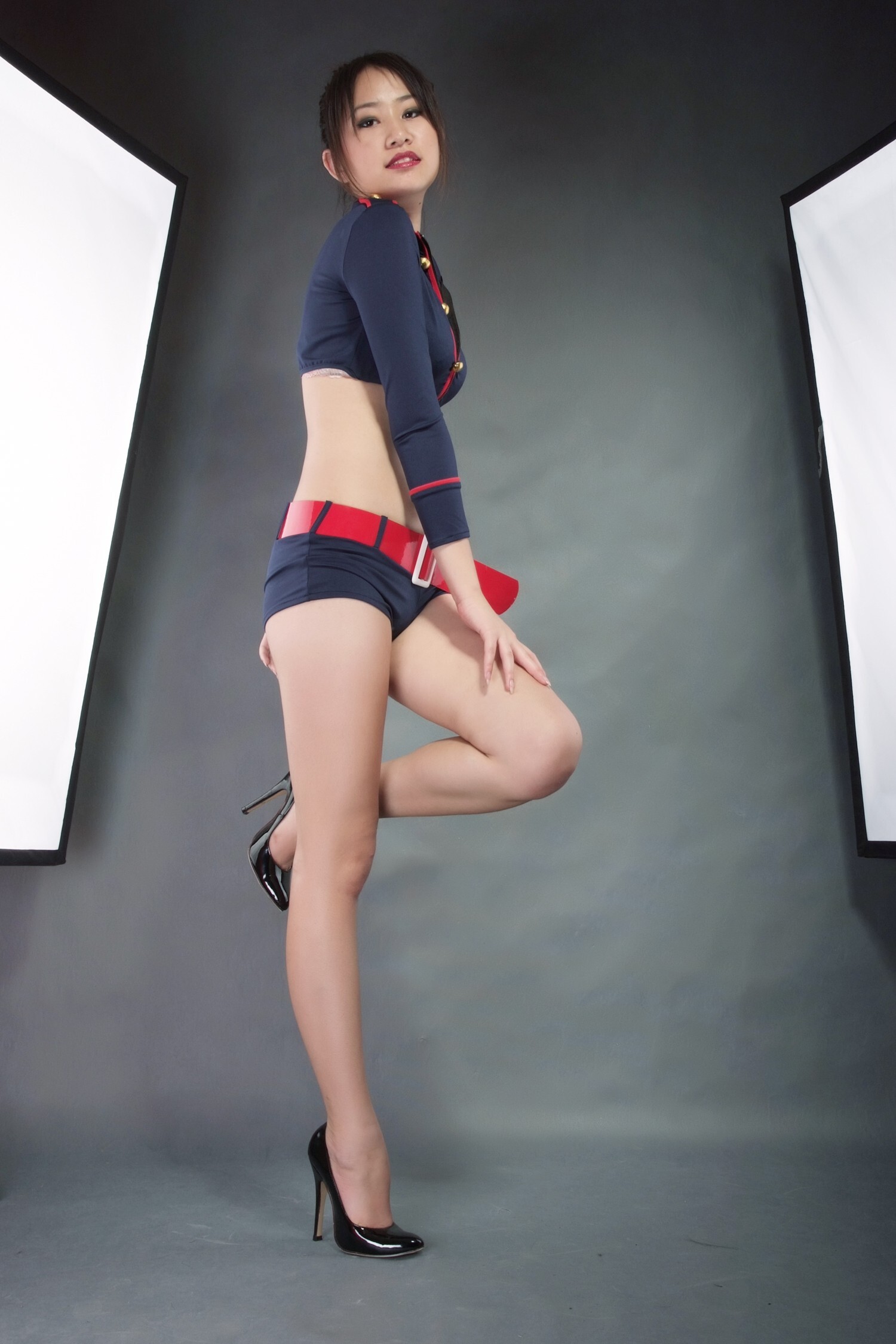 性感学生装 佳佳 白短裙 珊珊 短军装[拍美VIP]2009.10.26-28