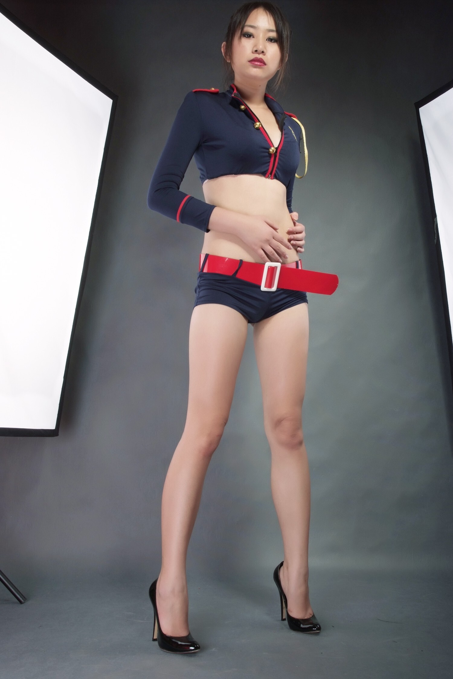 性感学生装 佳佳 白短裙 珊珊 短军装[拍美VIP]2009.10.26-28