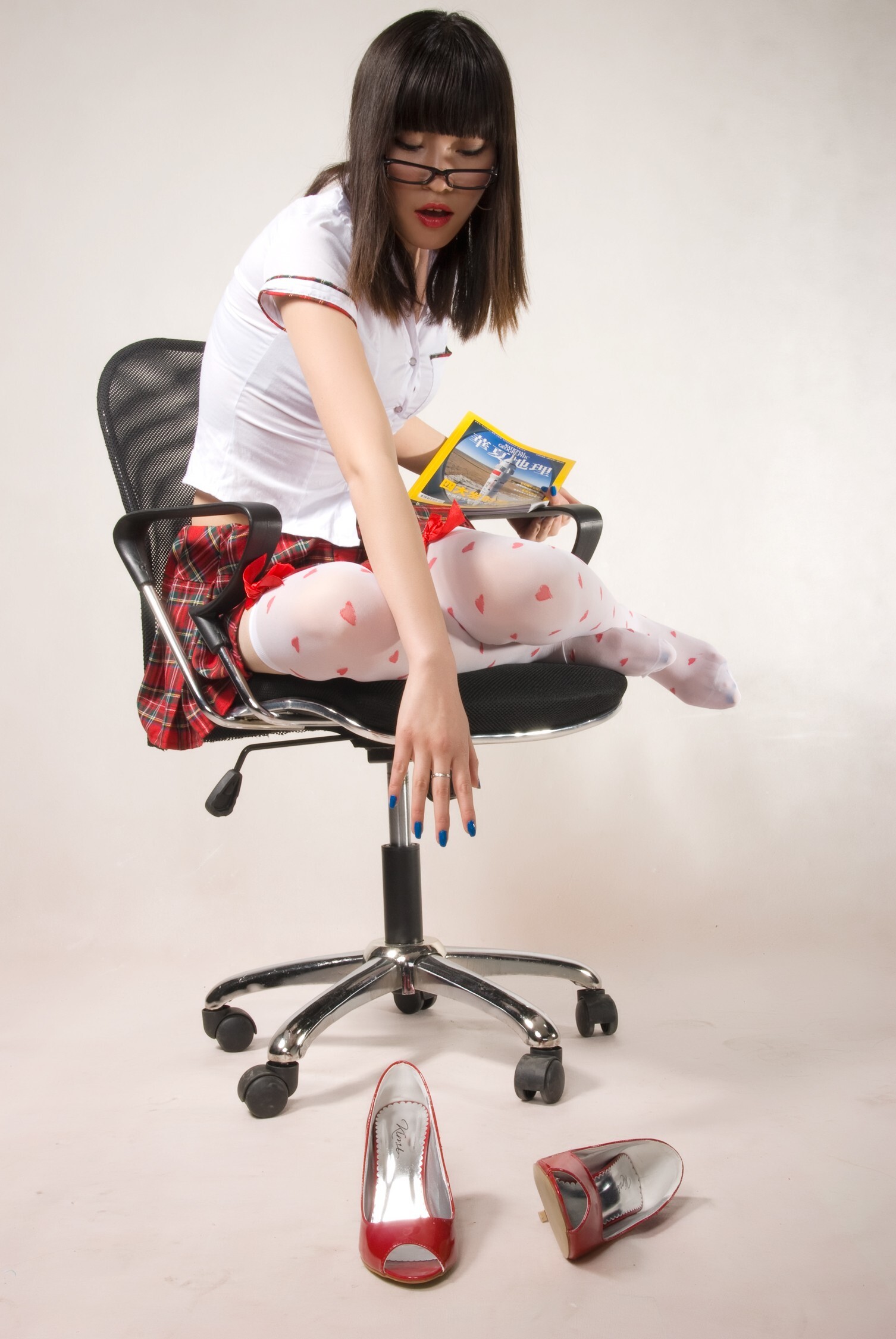 性感学生装 佳佳 白短裙 珊珊 短军装[拍美VIP]2009.10.26-28