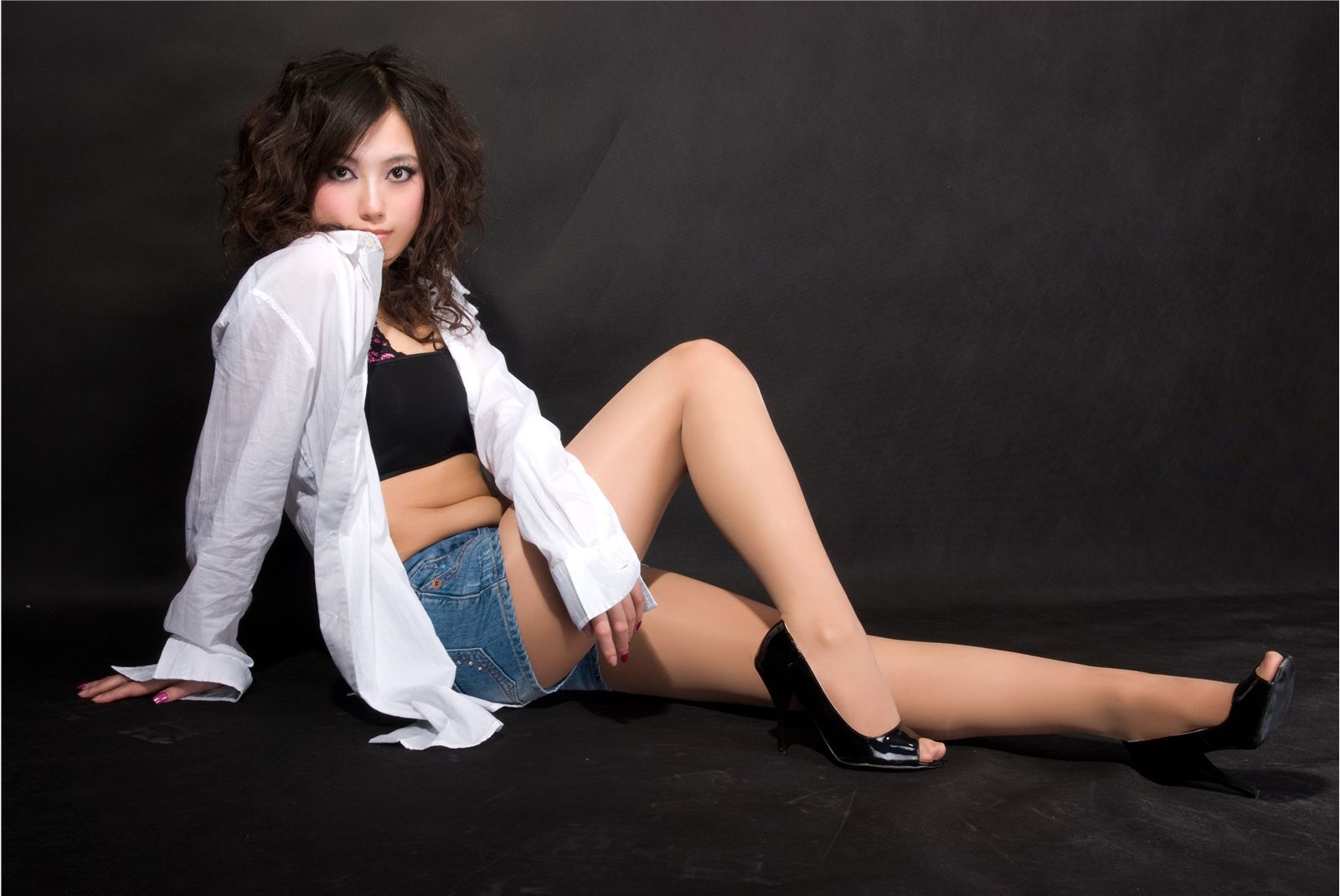 [拍美VIP] LUNA 海军性感装  佳佳 旗袍美女 轻解白衣