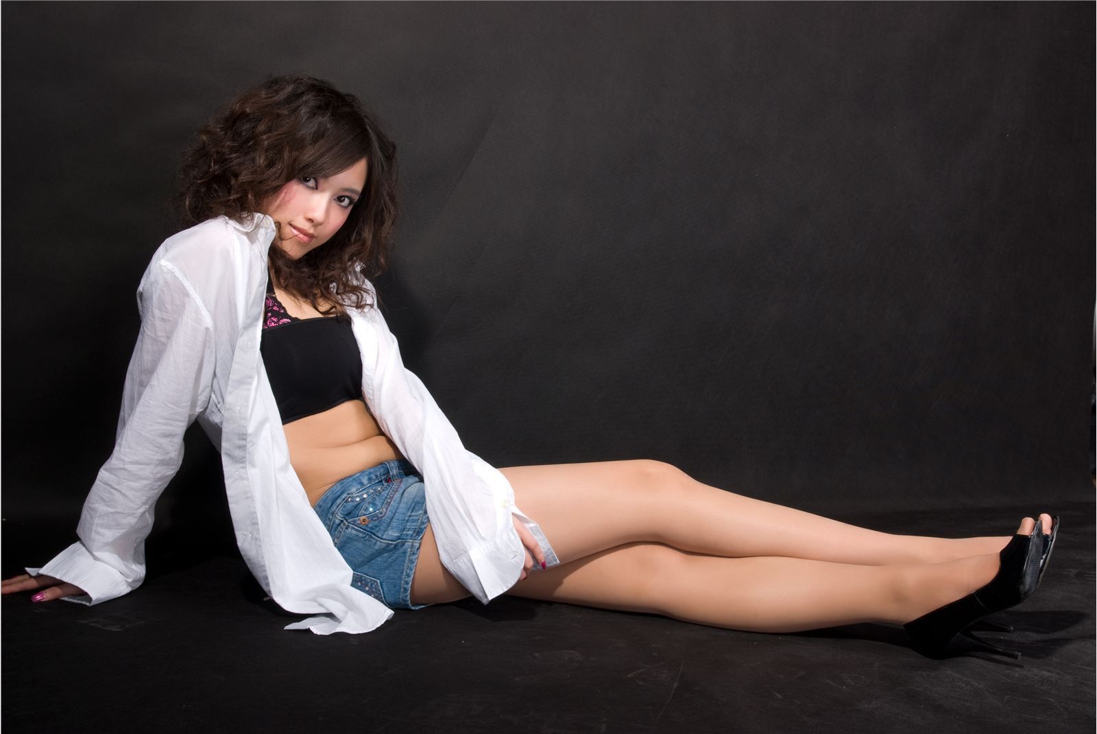 [拍美VIP] LUNA 海军性感装  佳佳 旗袍美女 轻解白衣