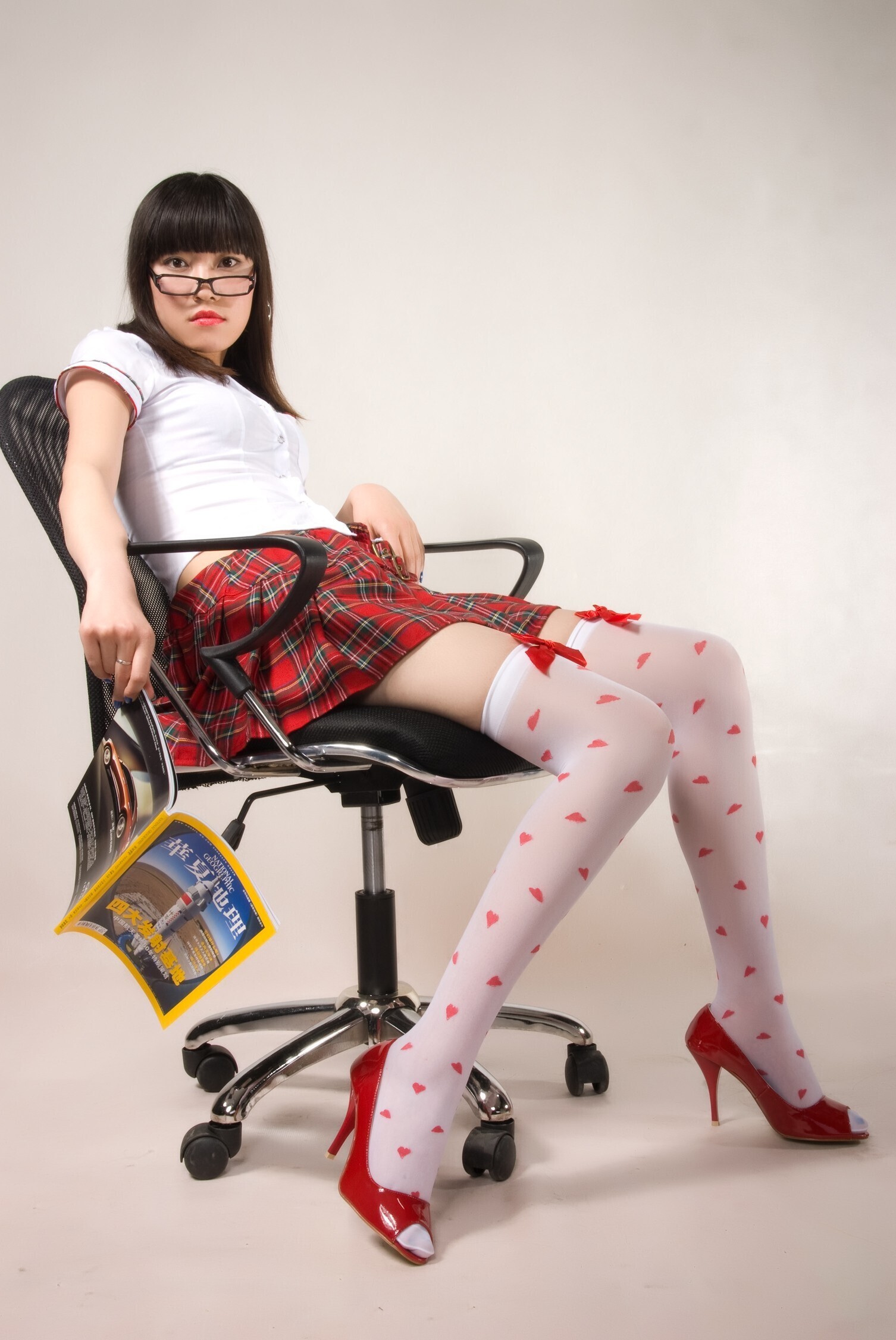 [拍美VIP]安安 赛车女郎 LUNA 性感学生装 Marry 花卉旗袍