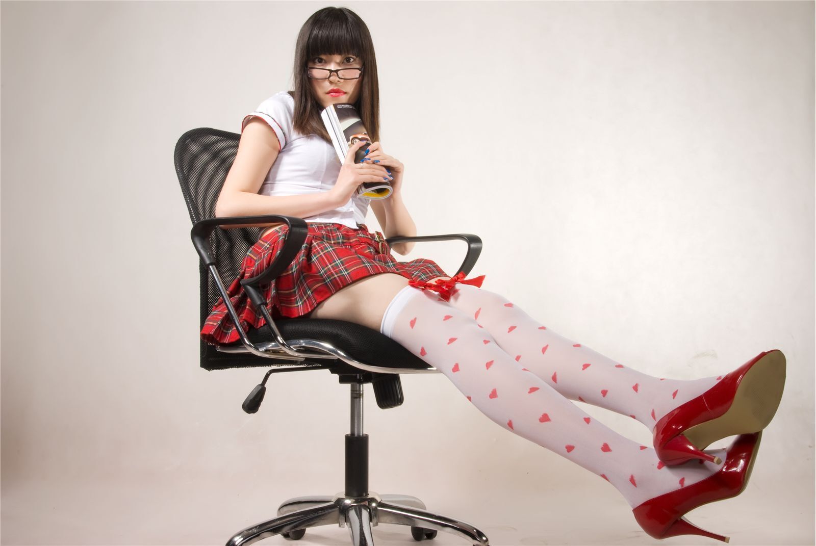 [拍美VIP]安安 赛车女郎 LUNA 性感学生装 Marry 花卉旗袍