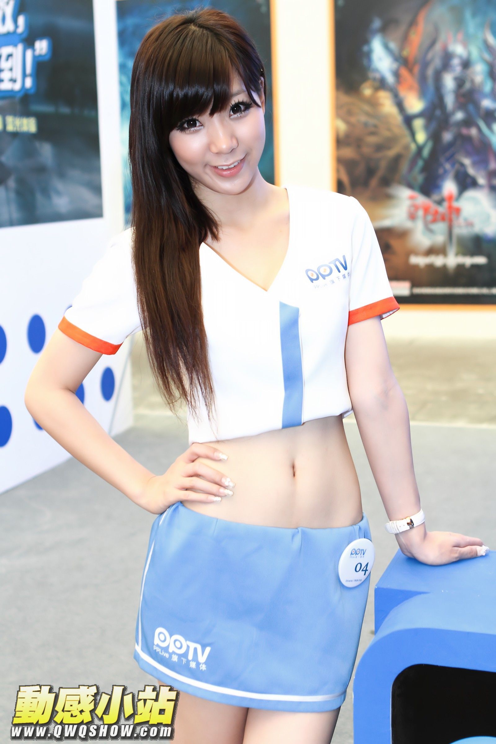 辣妹熱舞 電玩展PPTV 新浪微博 Model 动感之星美女模特套图