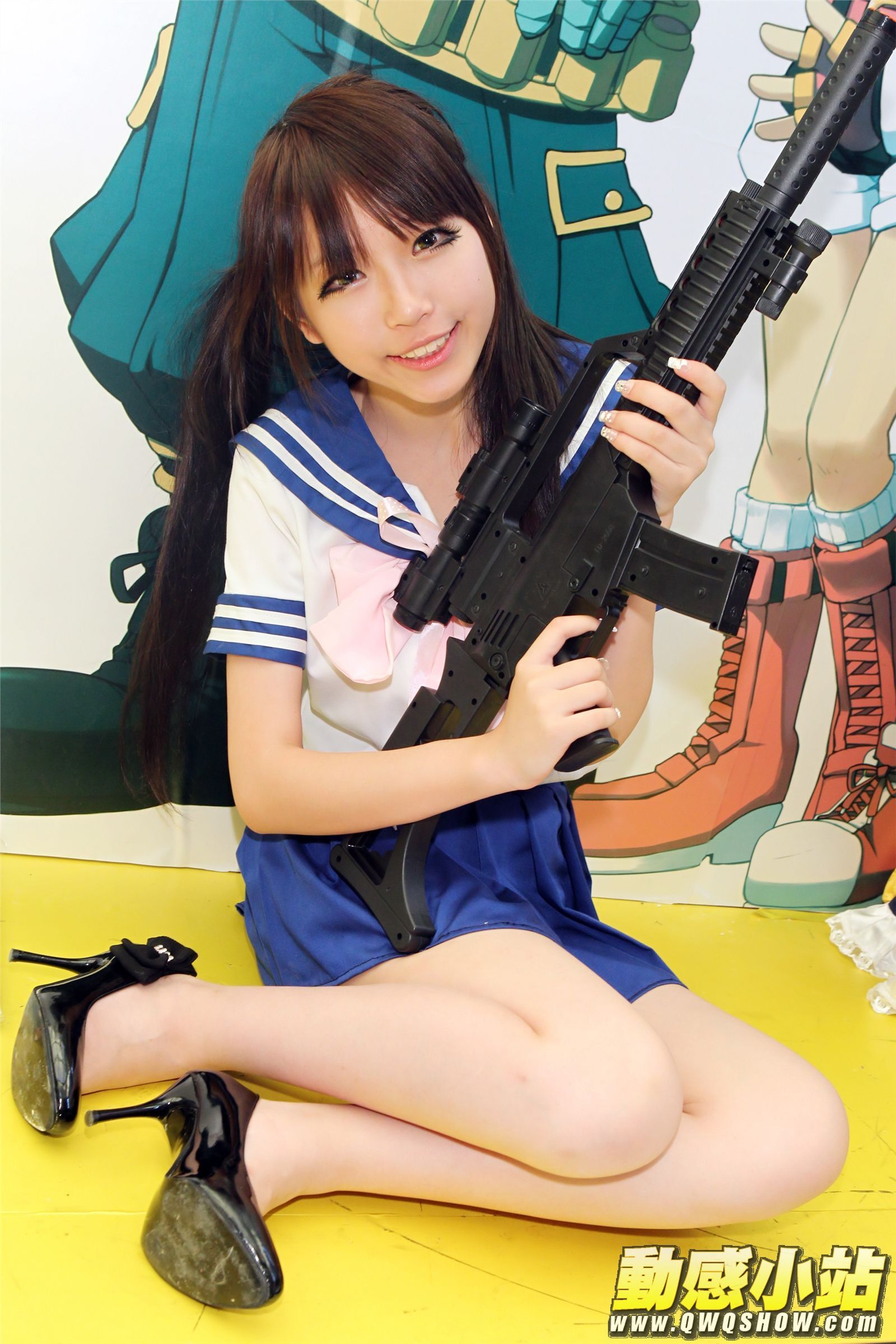 上海ChinaJoy電玩展空中網Cosplay　深紅網路Model　完美世界Model