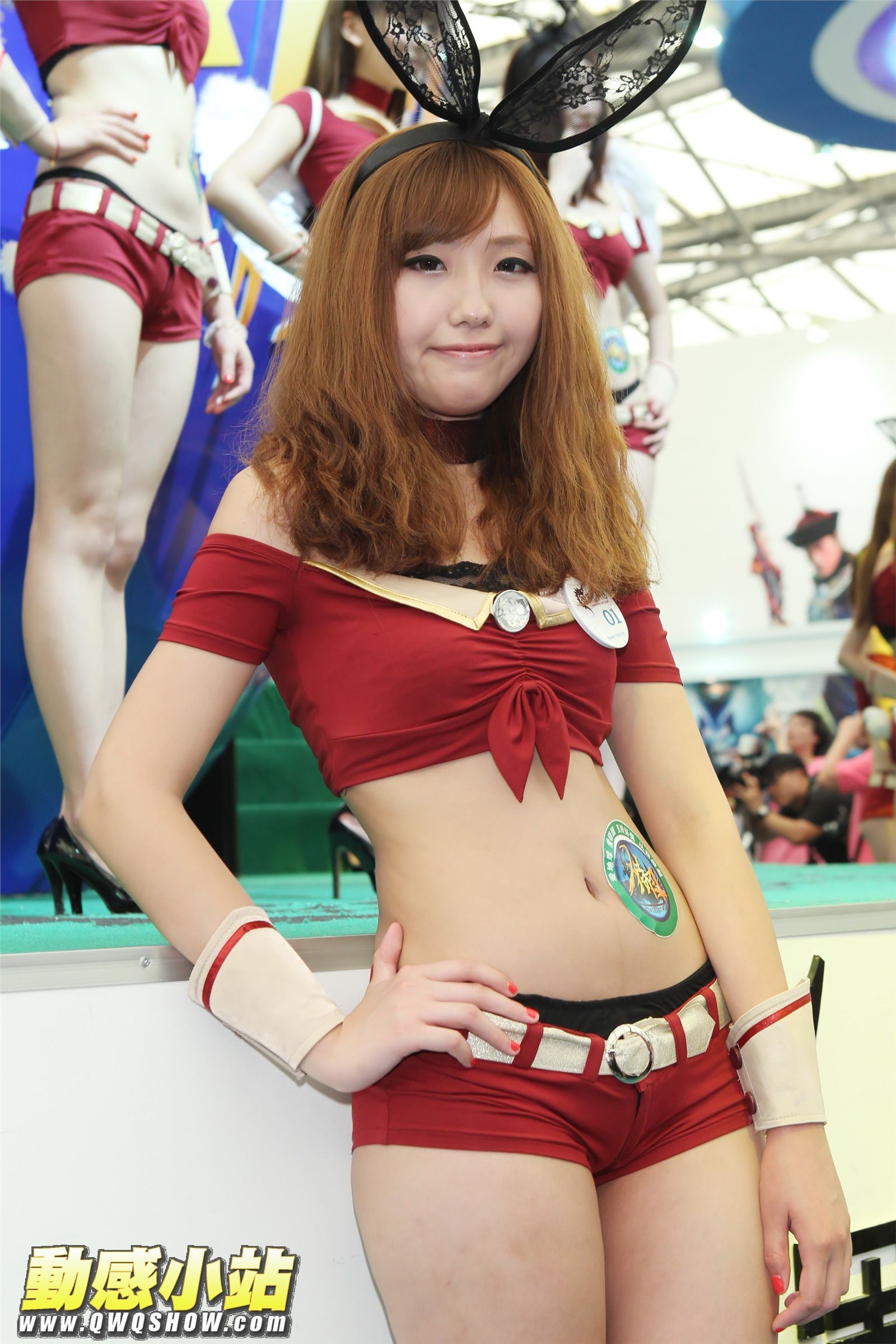 上海ChinaJoy電玩展空中網Cosplay　深紅網路Model　完美世界Model