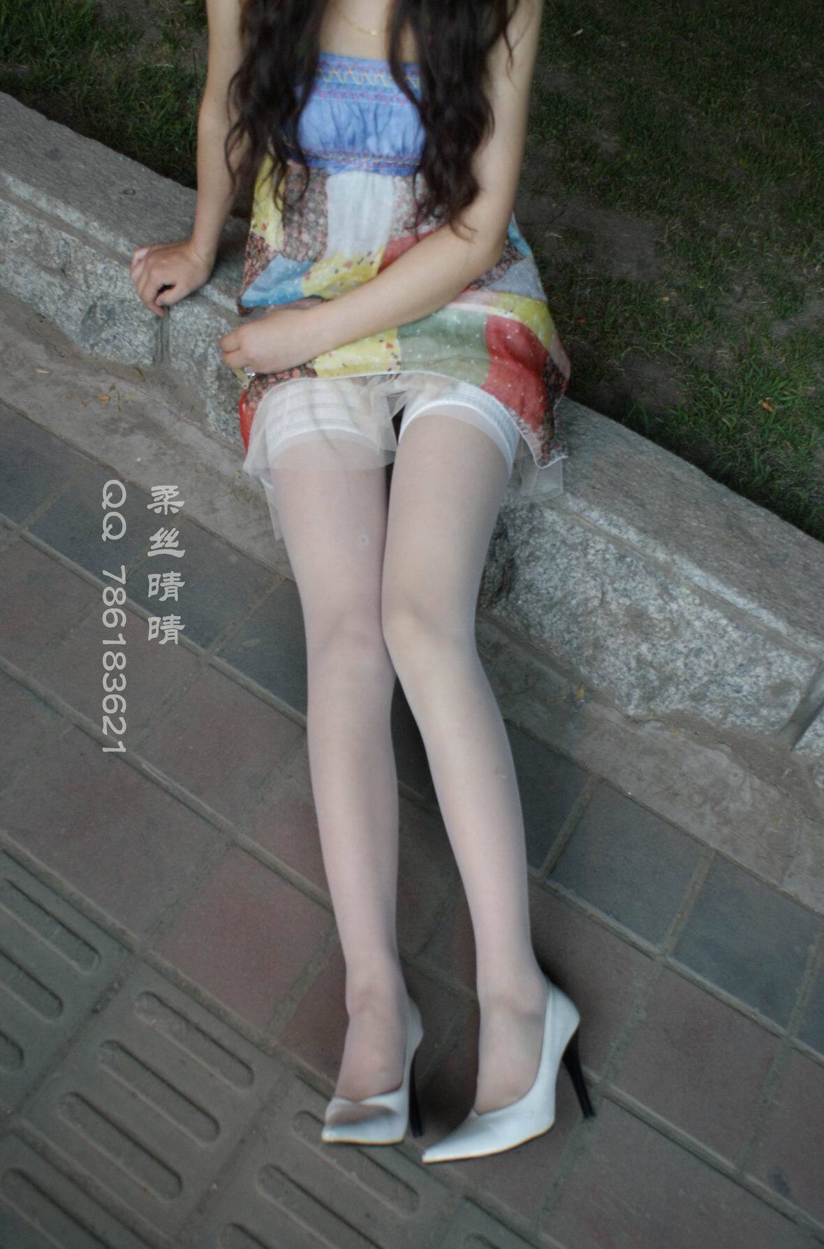 穿梭在黑夜里的精灵 透明白丝系  柔丝晴晴 2010.06.02 VIP图集