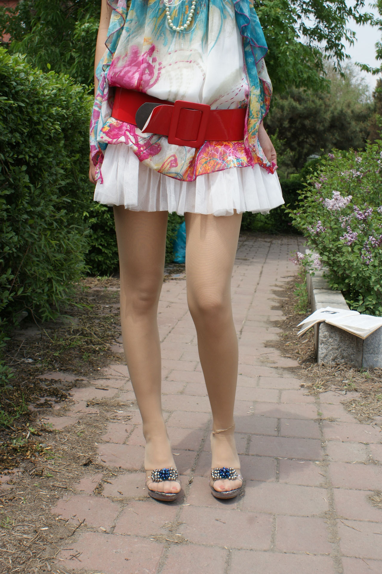 花裙连裤肉丝 柔丝晴晴VIP套图