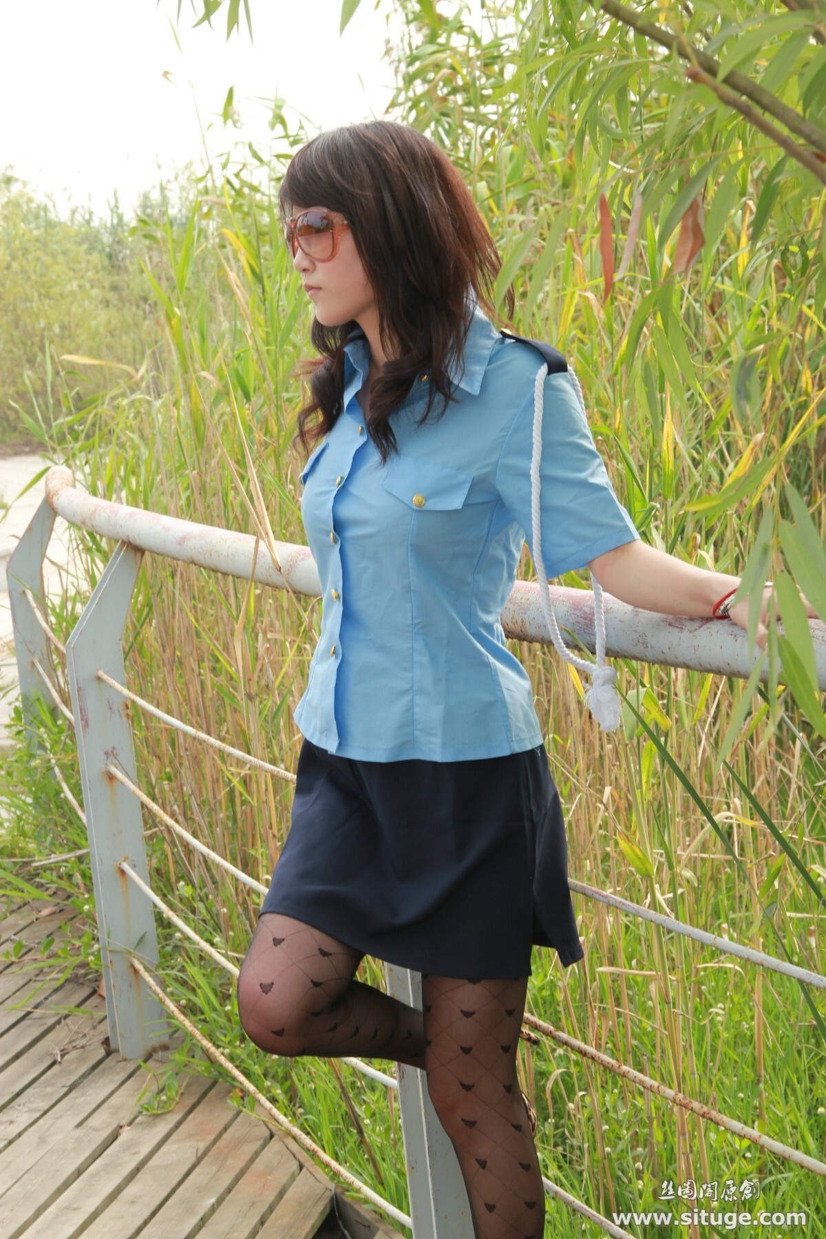 丝图阁户外丝袜写真 STGNo.024 Sufei 丝袜美女美腿模特