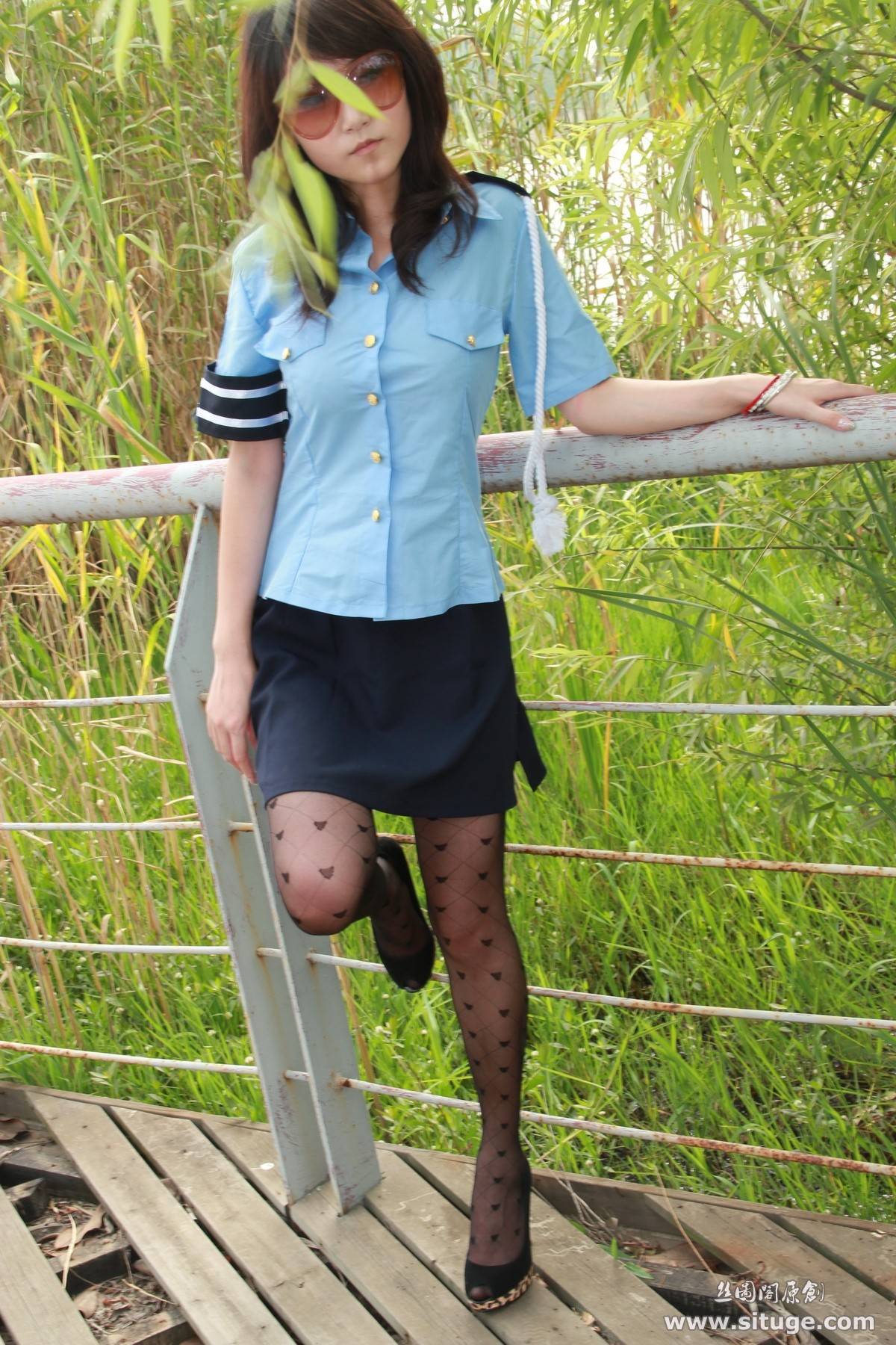 丝图阁户外丝袜写真 STGNo.024 Sufei 丝袜美女美腿模特