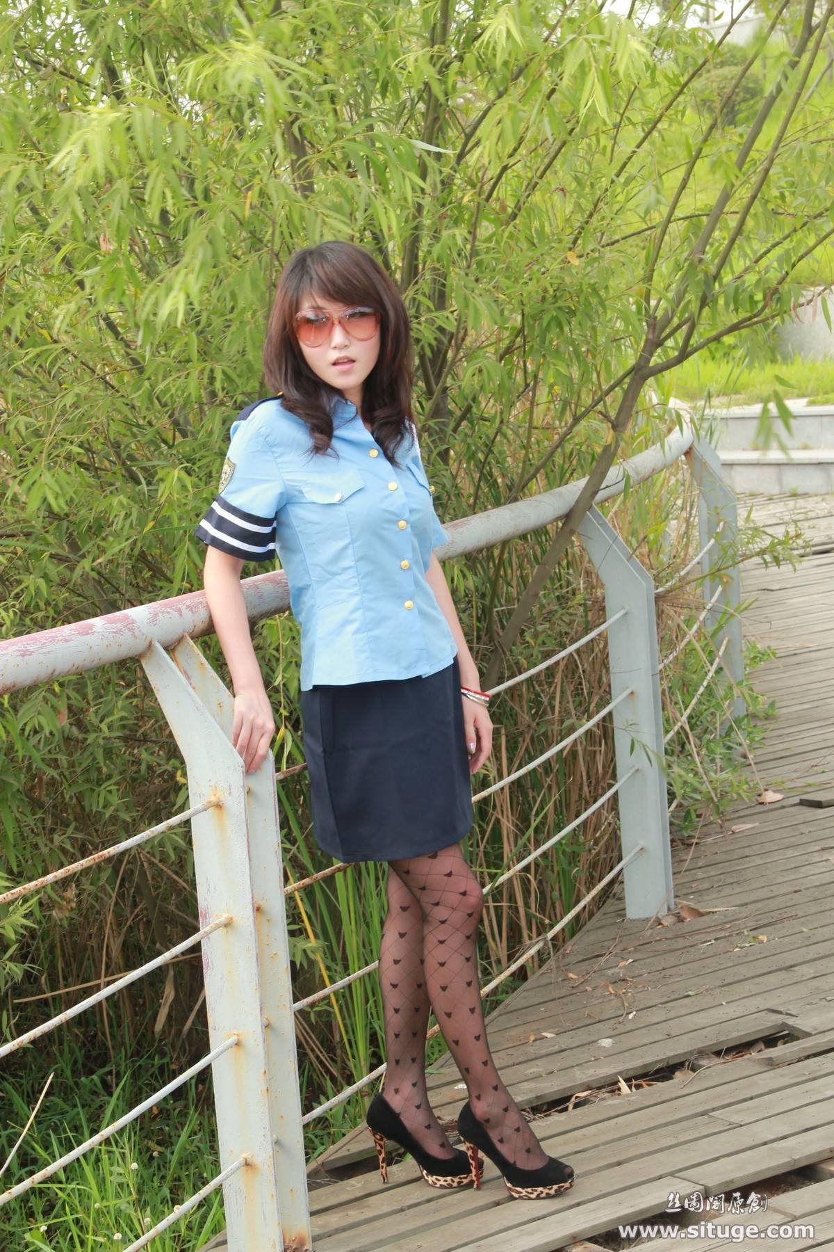 丝图阁户外丝袜写真 STGNo.024 Sufei 丝袜美女美腿模特