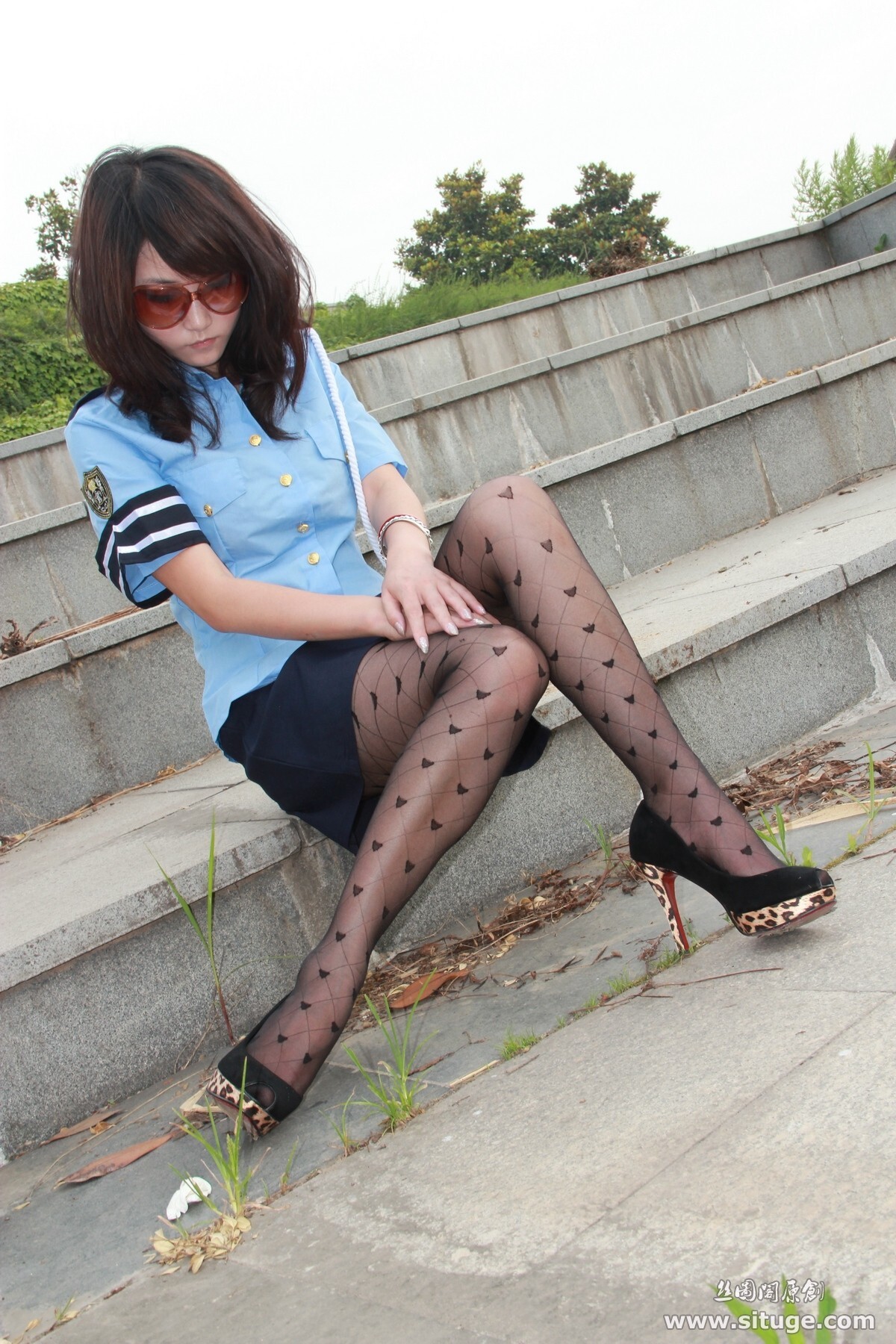 丝图阁户外丝袜写真 STGNo.024 Sufei 丝袜美女美腿模特