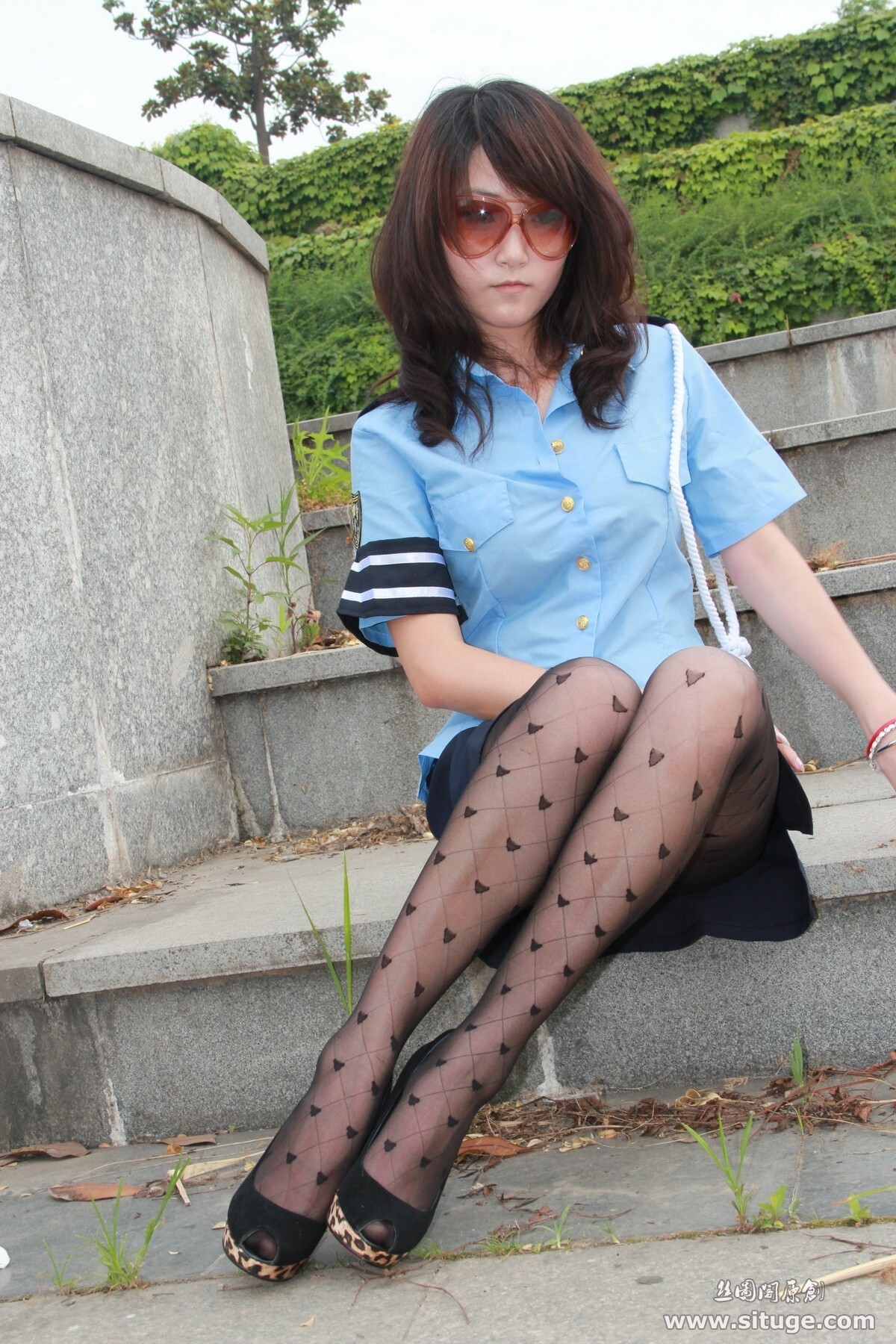 丝图阁户外丝袜写真 STGNo.024 Sufei 丝袜美女美腿模特