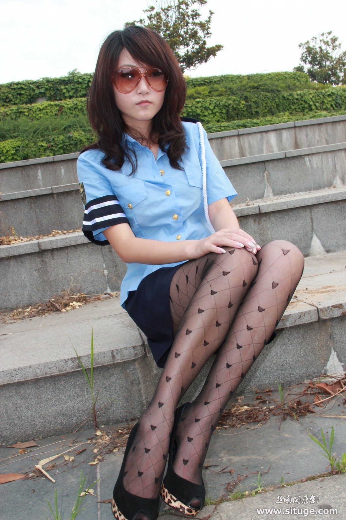 丝图阁户外丝袜写真 STGNo.024 Sufei 丝袜美女美腿模特