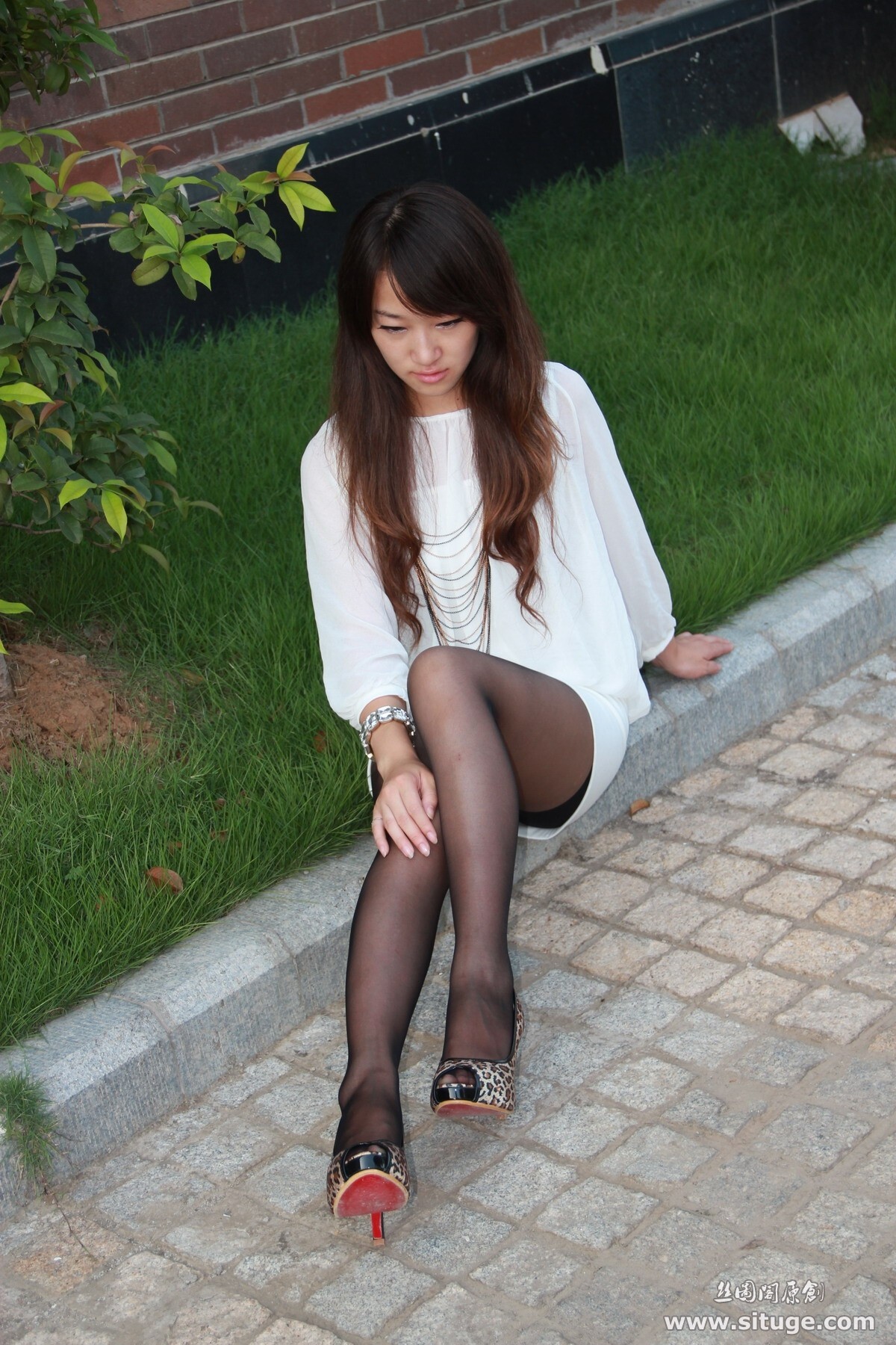 丝图阁 STG No.029 WenZhen 全套美腿丝袜套图