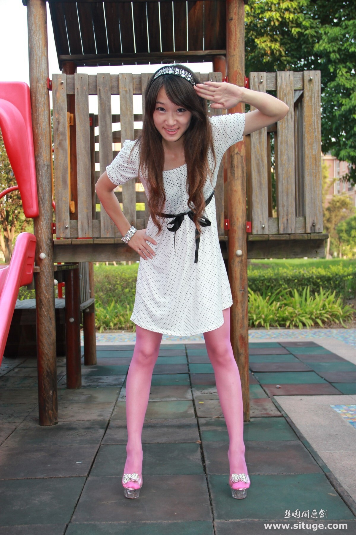 丝图阁 STGNo.035 WenZhen 丝袜美女唯美套图