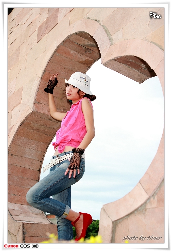 台湾妹子 小品@北美館外拍