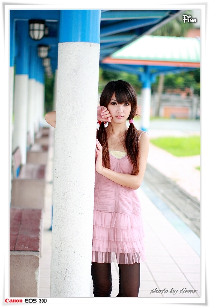 台湾妹子 小品@北美館外拍