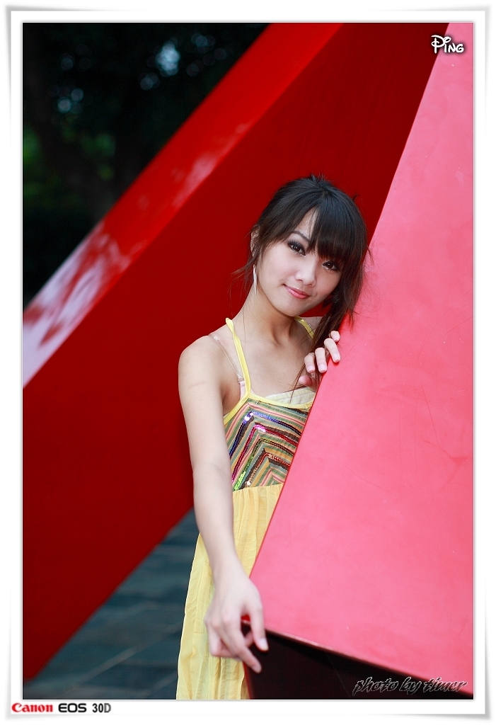 台湾妹子 小品@北美館外拍