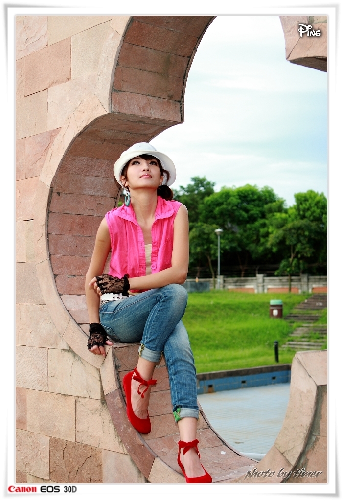 台湾妹子 小品@北美館外拍