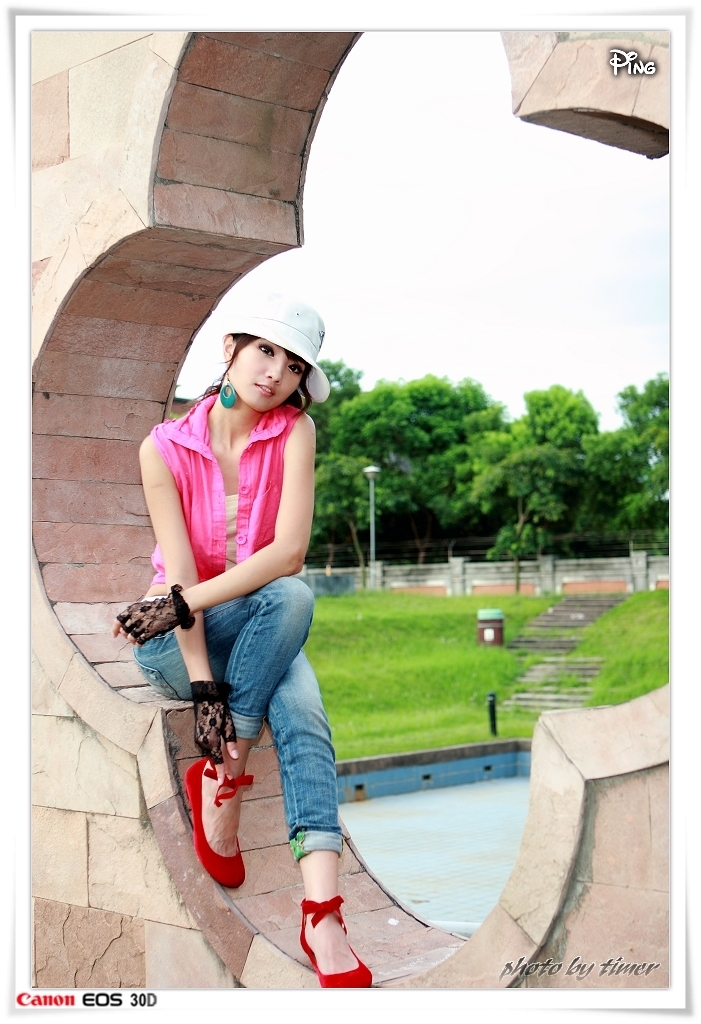 台湾妹子 小品@北美館外拍