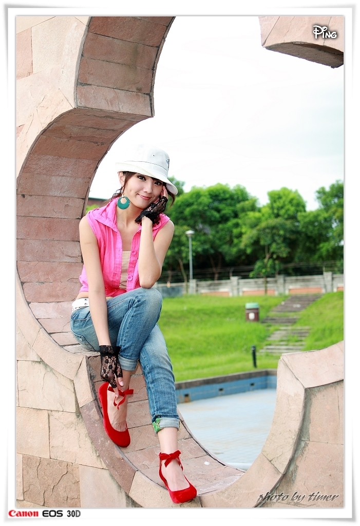 台湾妹子 小品@北美館外拍