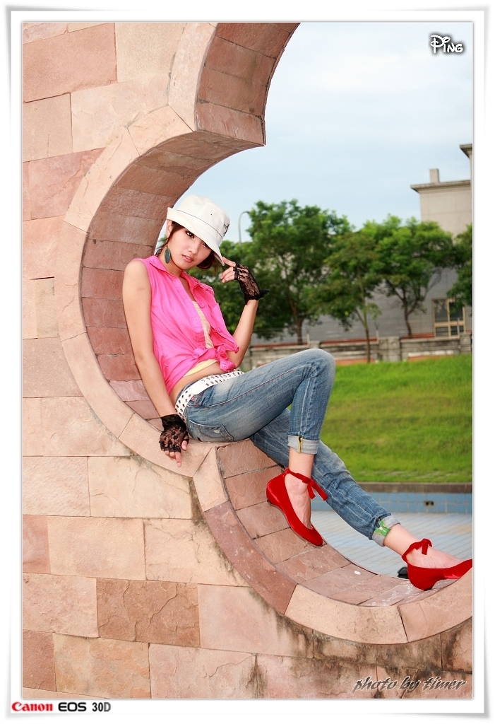 台湾妹子 小品@北美館外拍