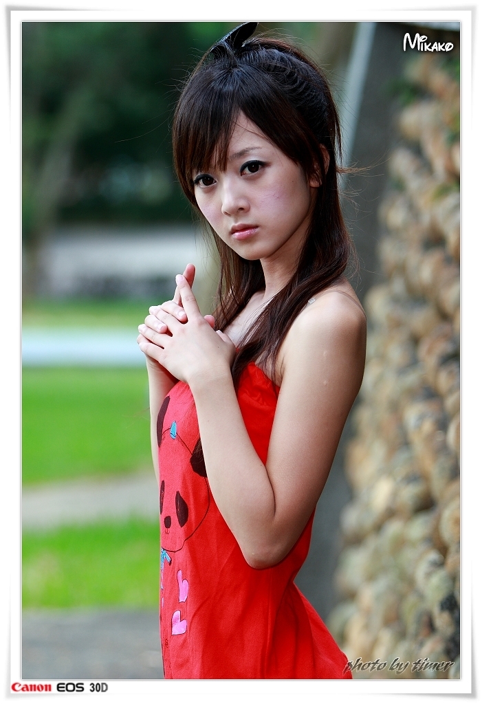 台湾妹子 果子@東海大學外拍