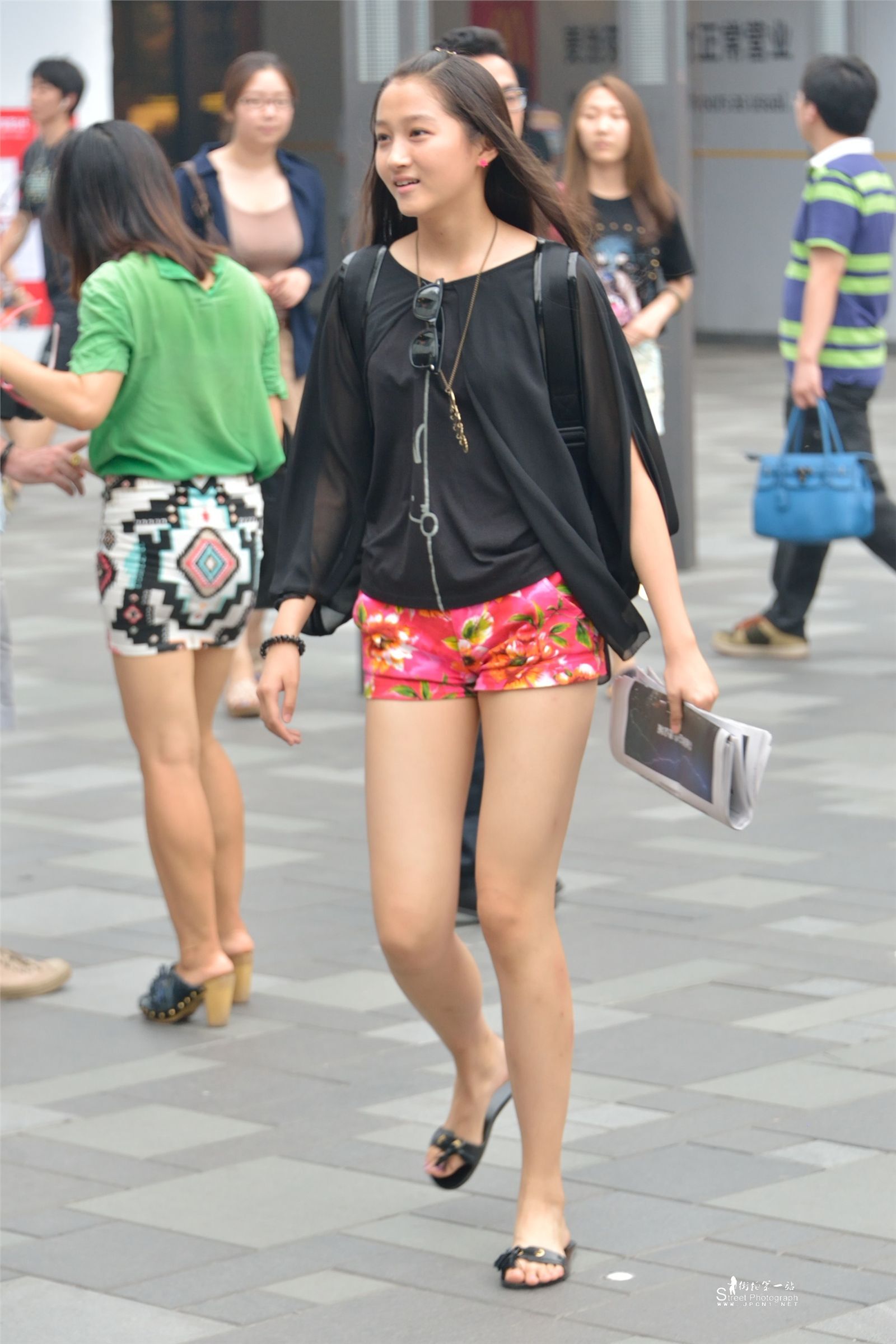 原创街拍丝袜美女041